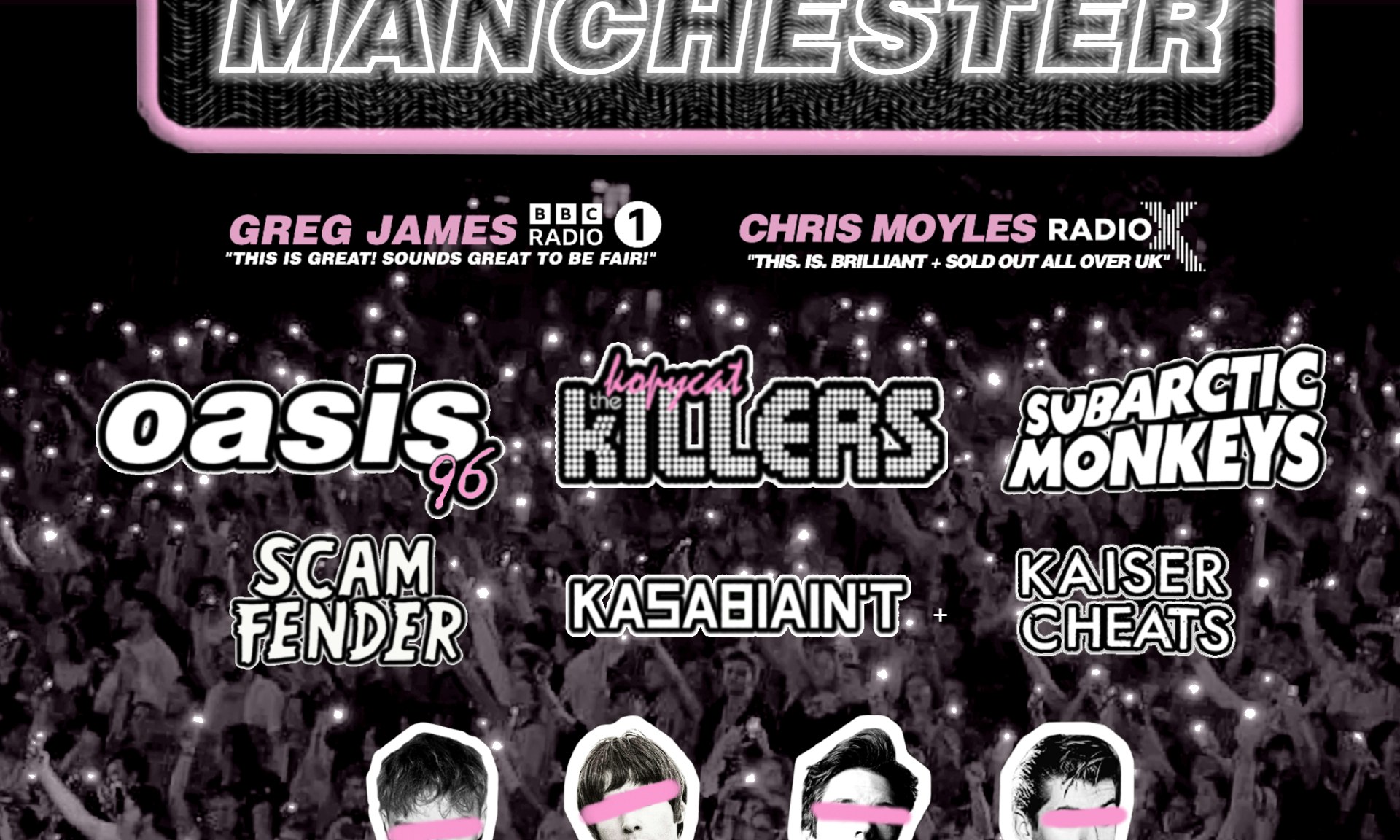 Indiepalooza ft  Kopycat Killers v Scam Fender v Sub-Arctic Monkeys v Scam fender v Oasis96 v Kasabiaint v Kaiser Cheats