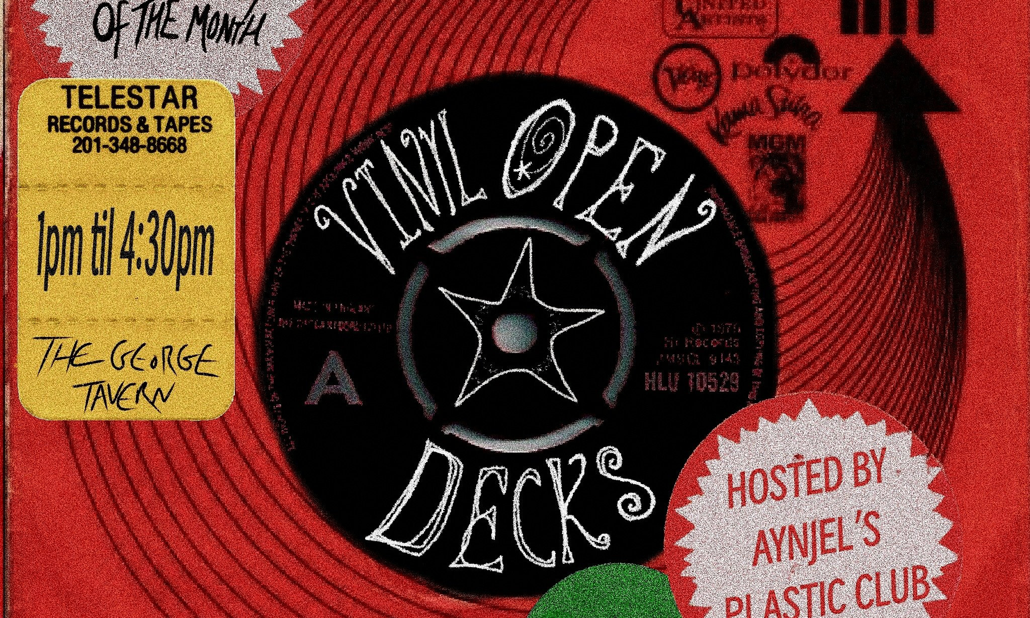 Vinyl Open Decks w/ Aynjel’s Plastic Club