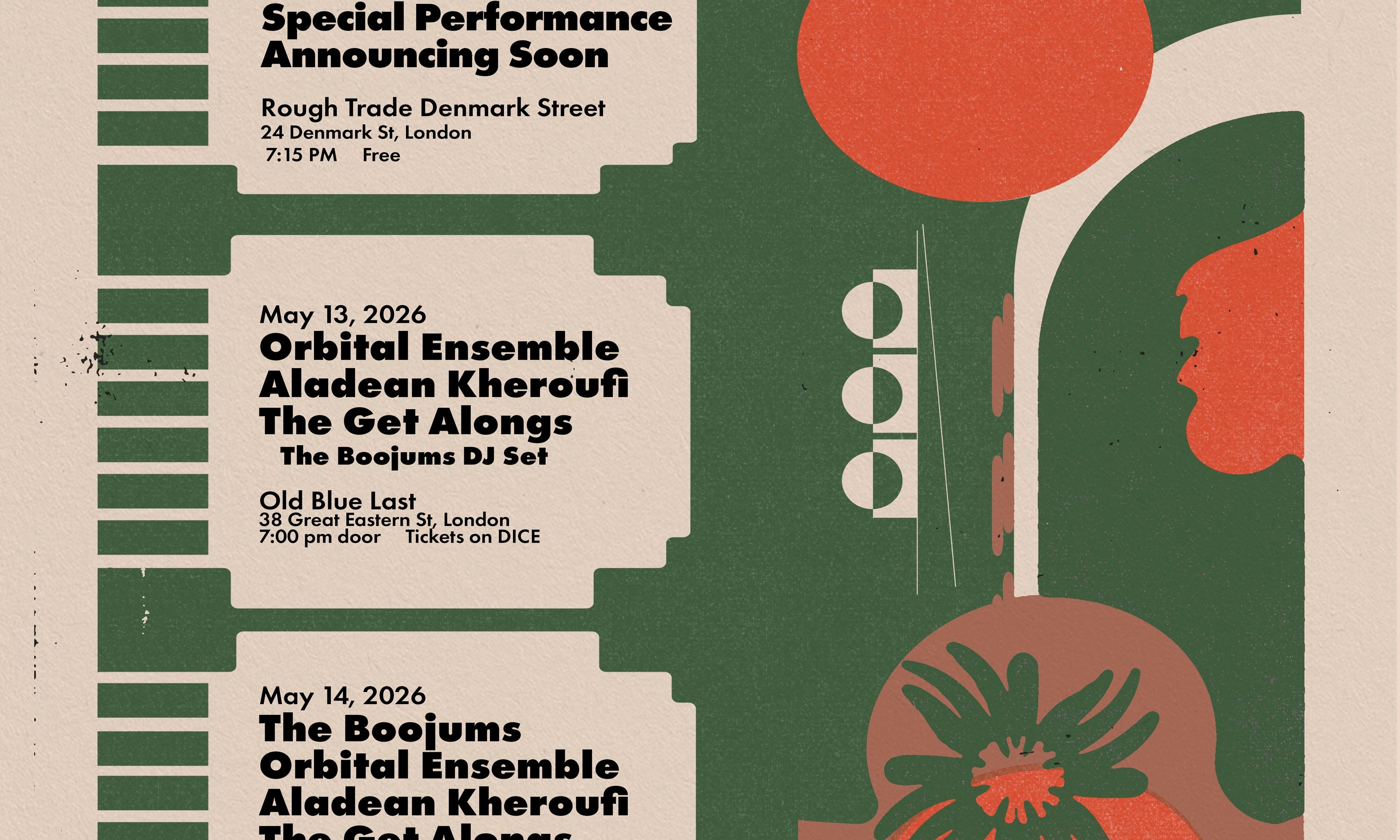 Orbital Ensemble, Aladean Kheroufi, Boojums DJ Set