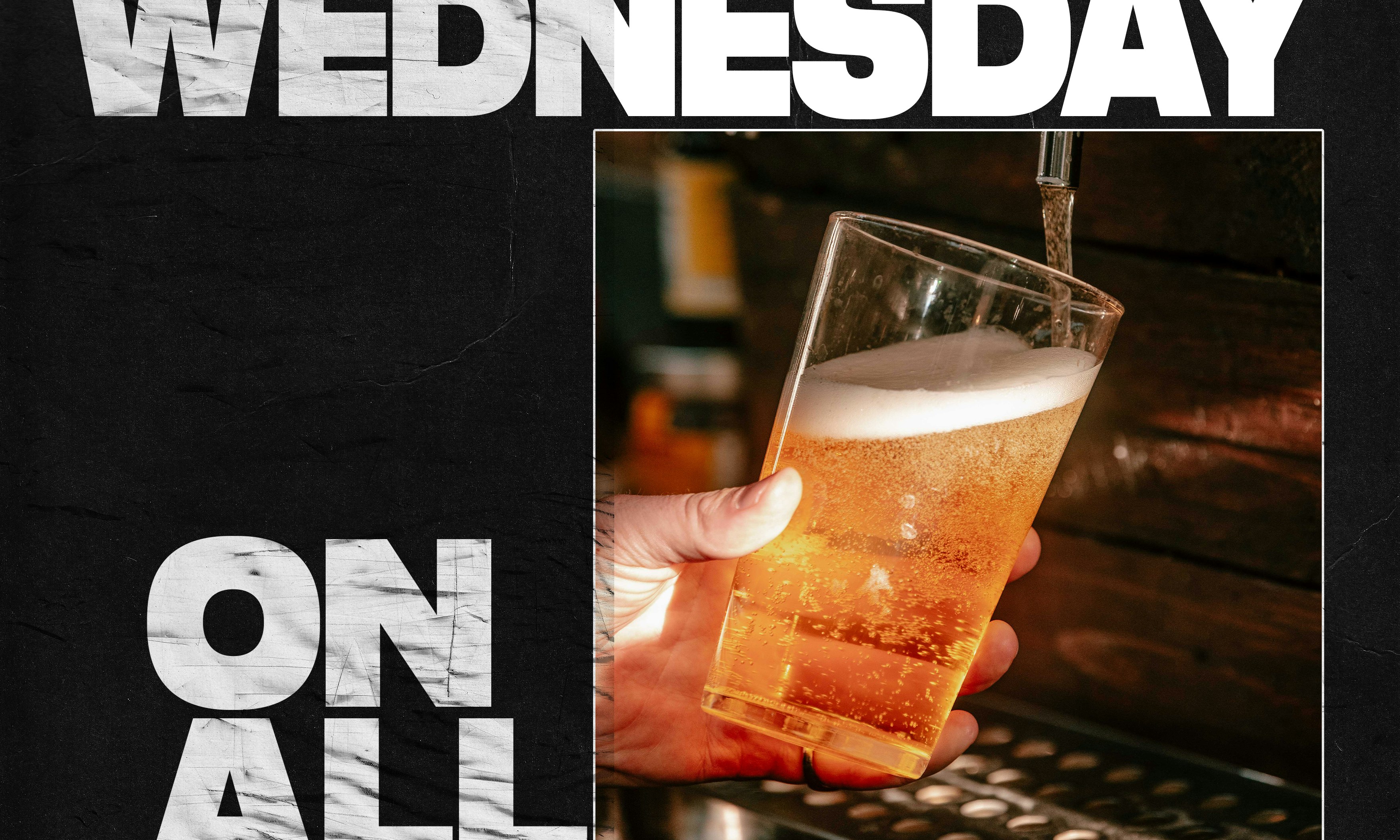 Cheap pint nIght -> £4 a pint of house beer,