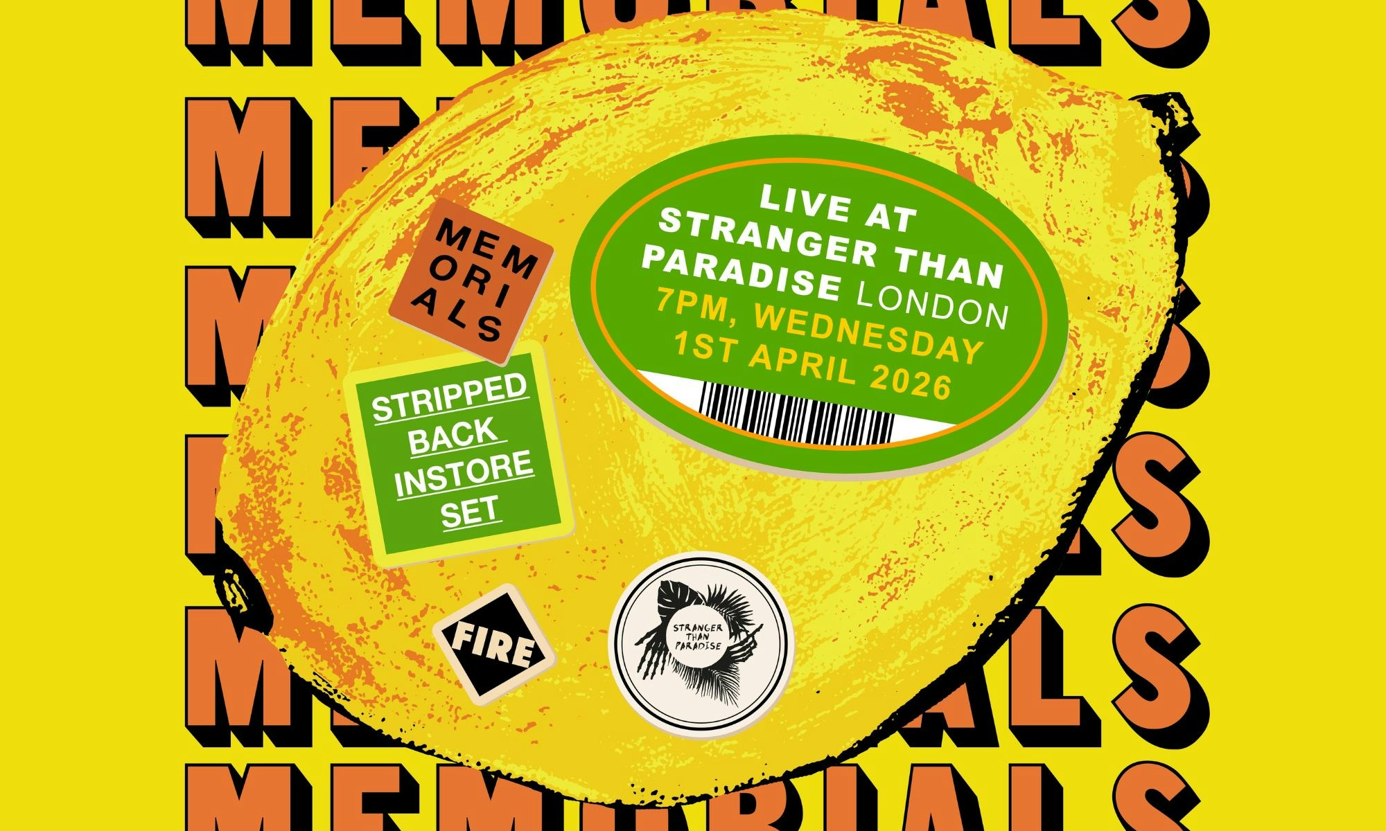 MEMORIALS: Stripped-back Live Set