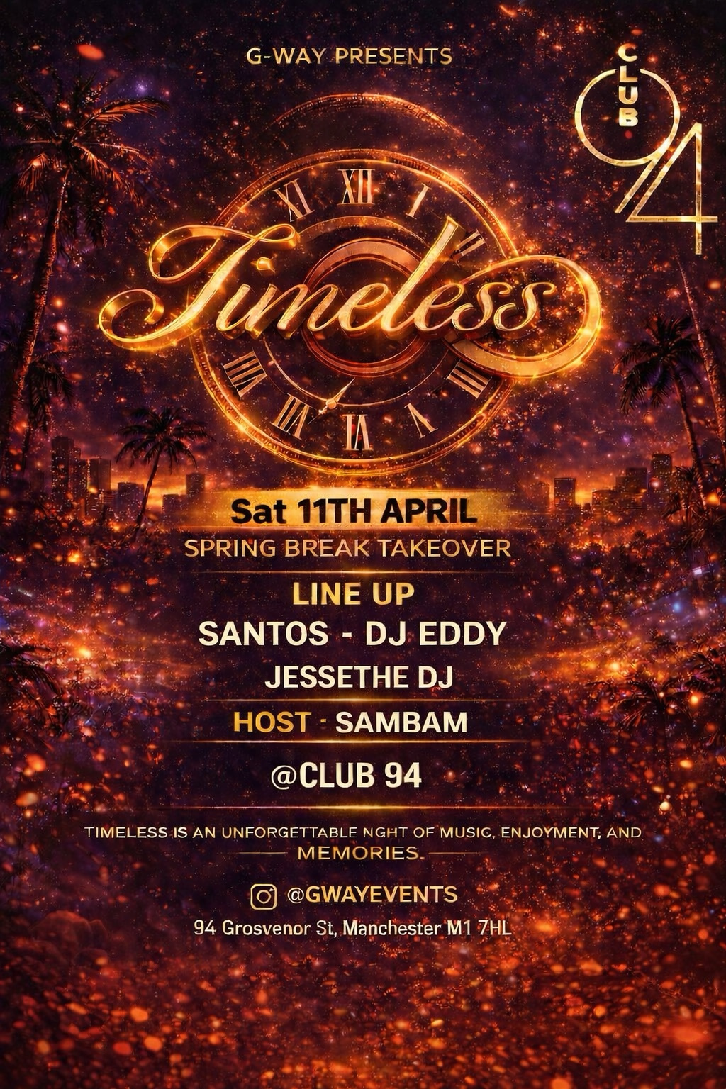 TIMELESS 1 YEAR ANNIVERSARY