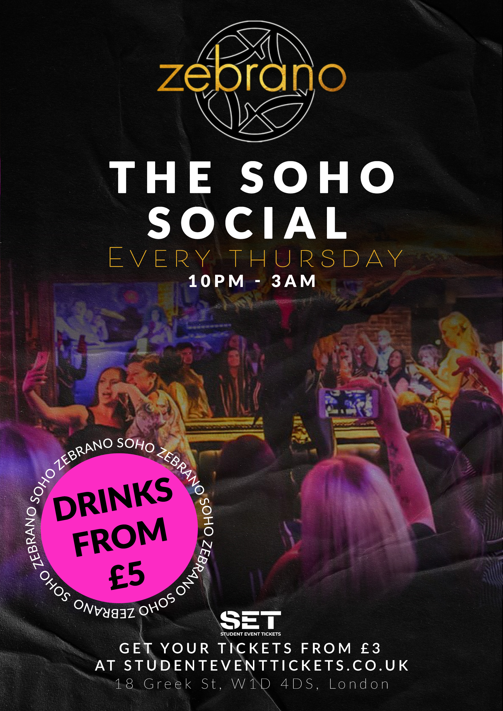 THE SOHO @ ZEBRANOS THURSDAY 26TH MARCH