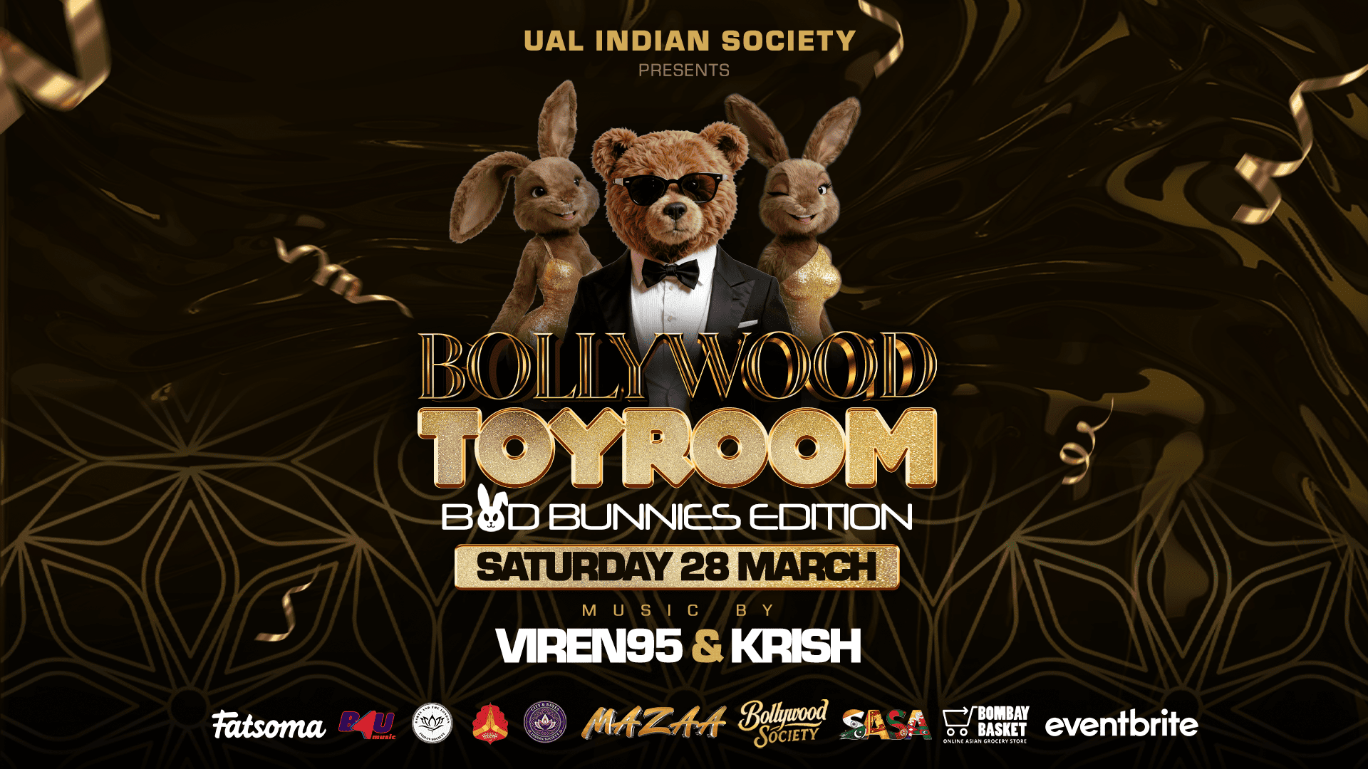 UAL Indian Society presents Bollywood ToyRoom [Bad Bunnies Edition🐰] - Bollywood Night in Soho, London [TRENDING🔥]