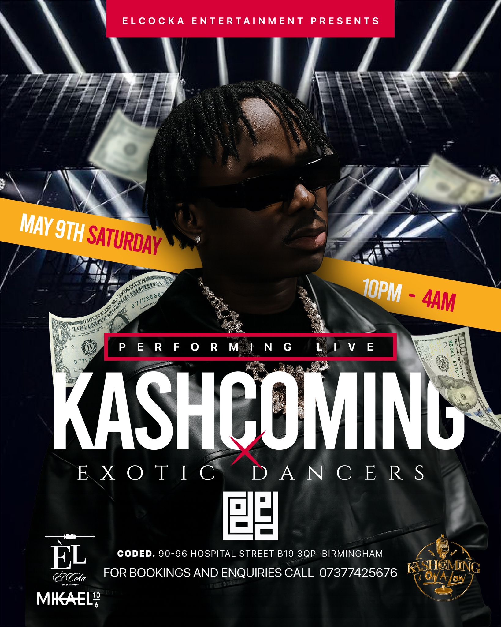 Kashcoming Performing Live