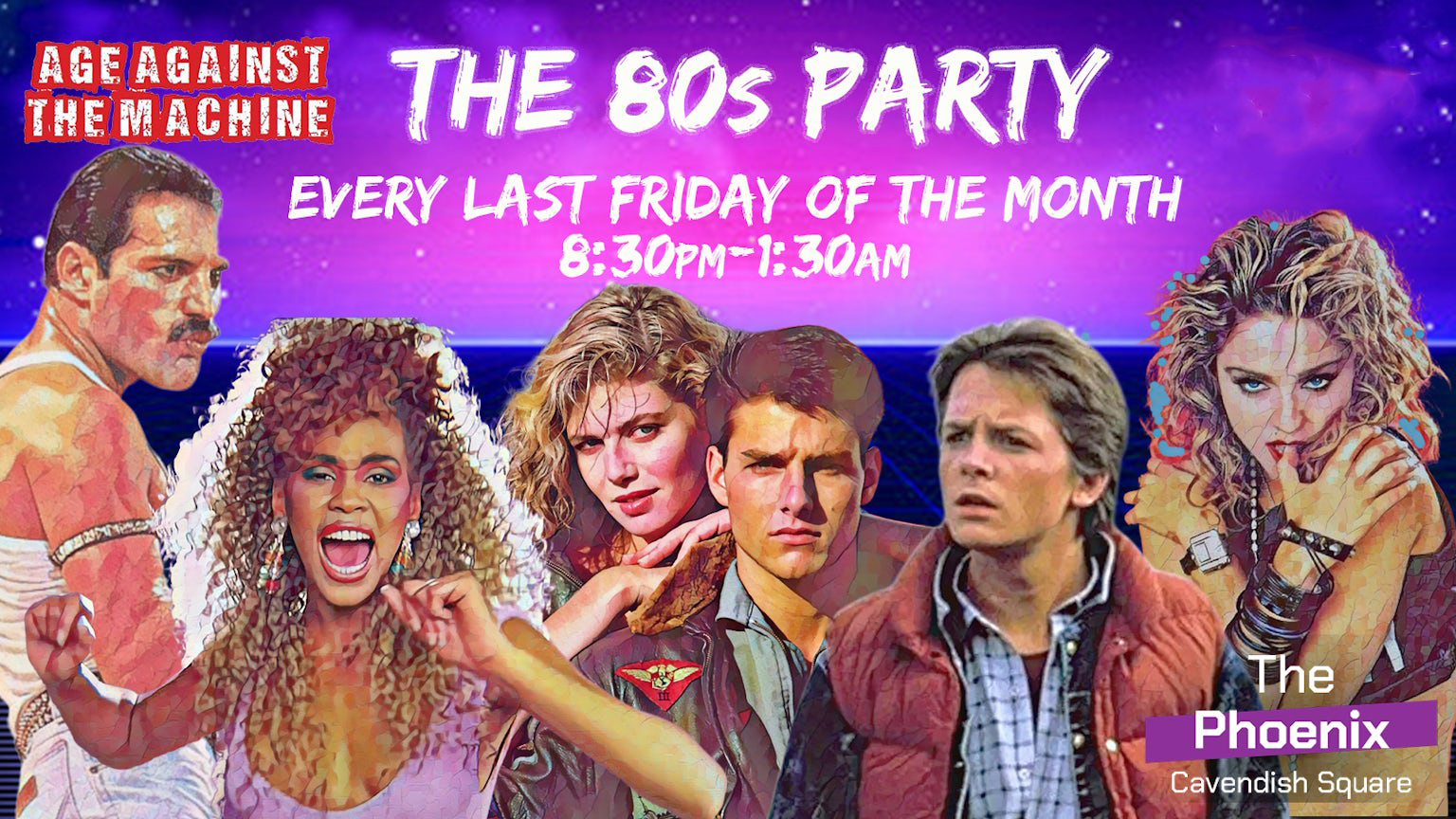 The 80s Party: Age Against The Machine (18+) - 24th April, 8:30pm-1:30am