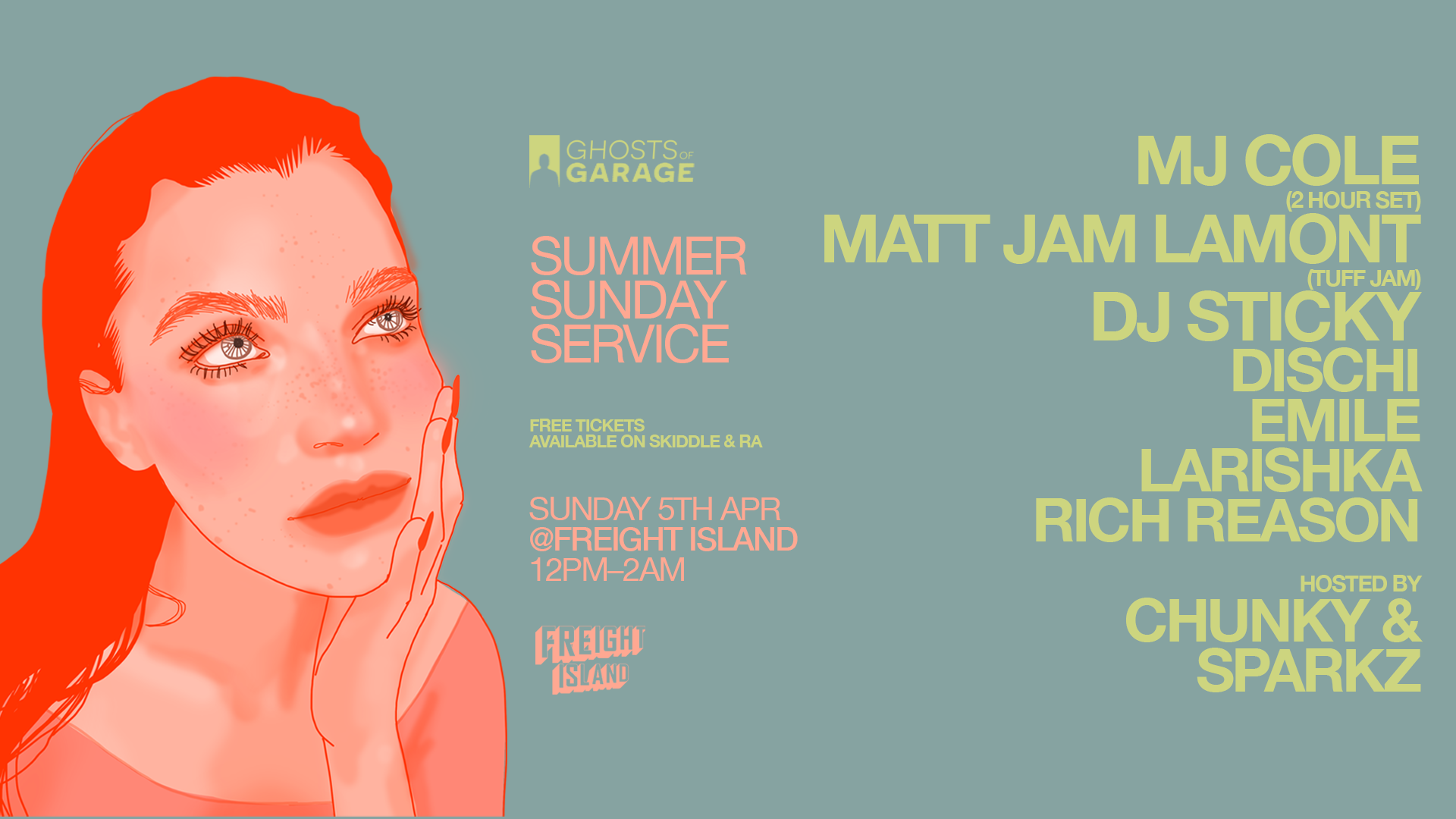 GHOSTS OF GARAGE: FREE Summer Sunday Session w/ MJ COLE, DJ STICKY & MATT JAM LAMONT