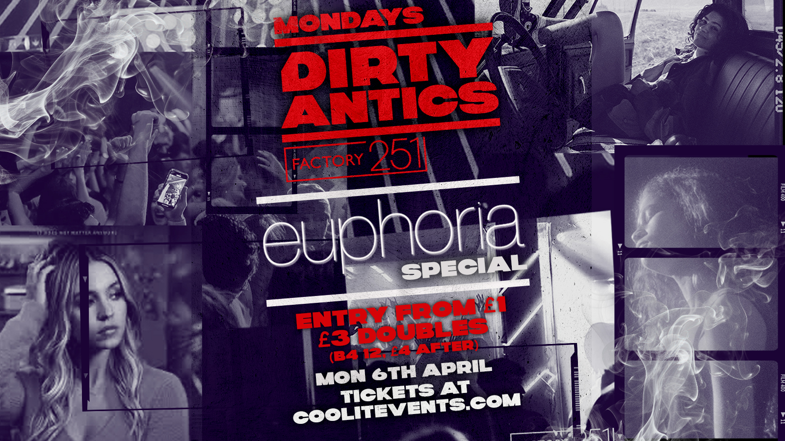 🔺 DIRTY ANTICS: EUPHORIA SPECIAL 🔮🪩 🔺 MANCHESTER’S BIGGEST MONDAY NIGHT - £1 ENTRY