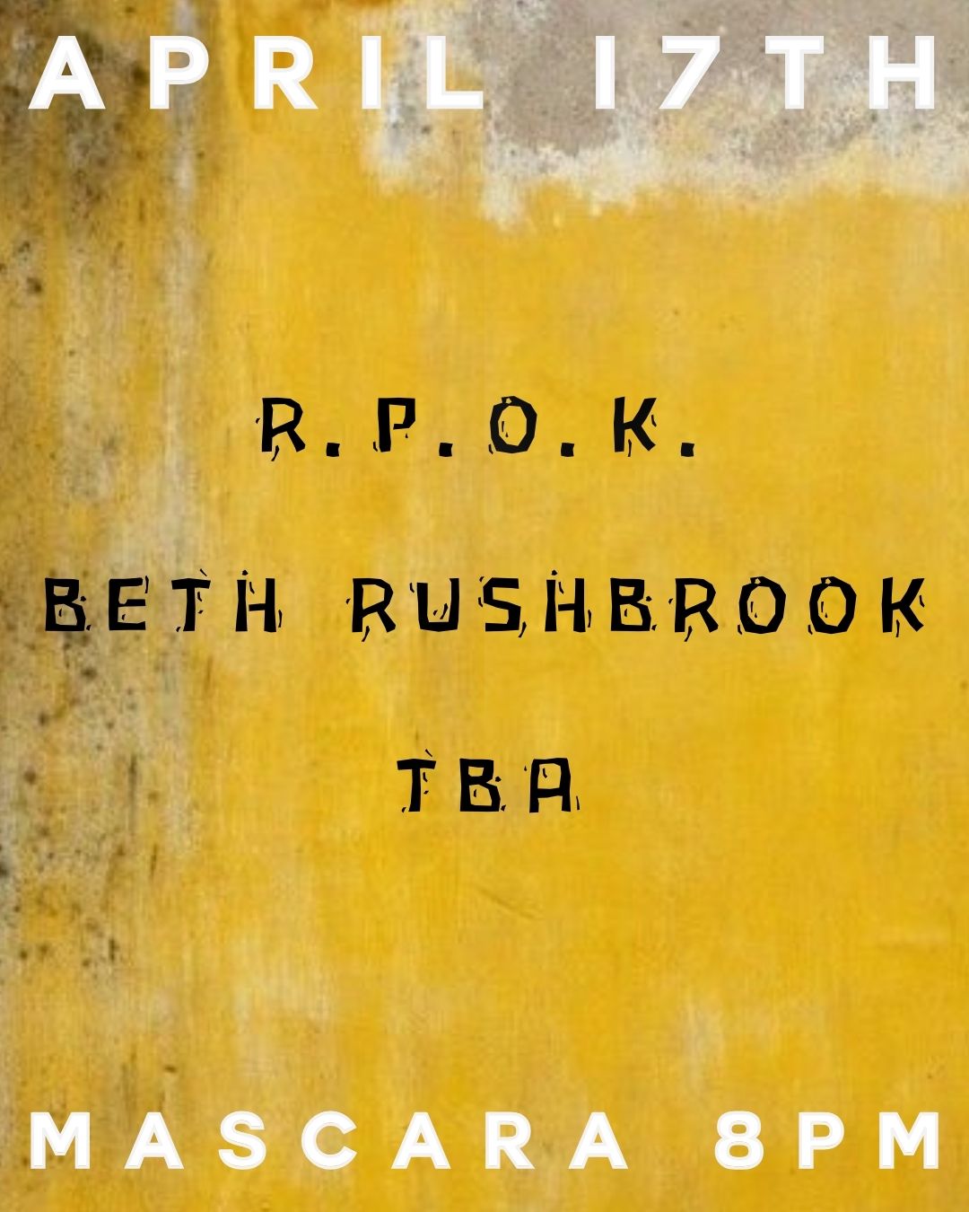 R.po.k, Beth Rushbrook and TBA
