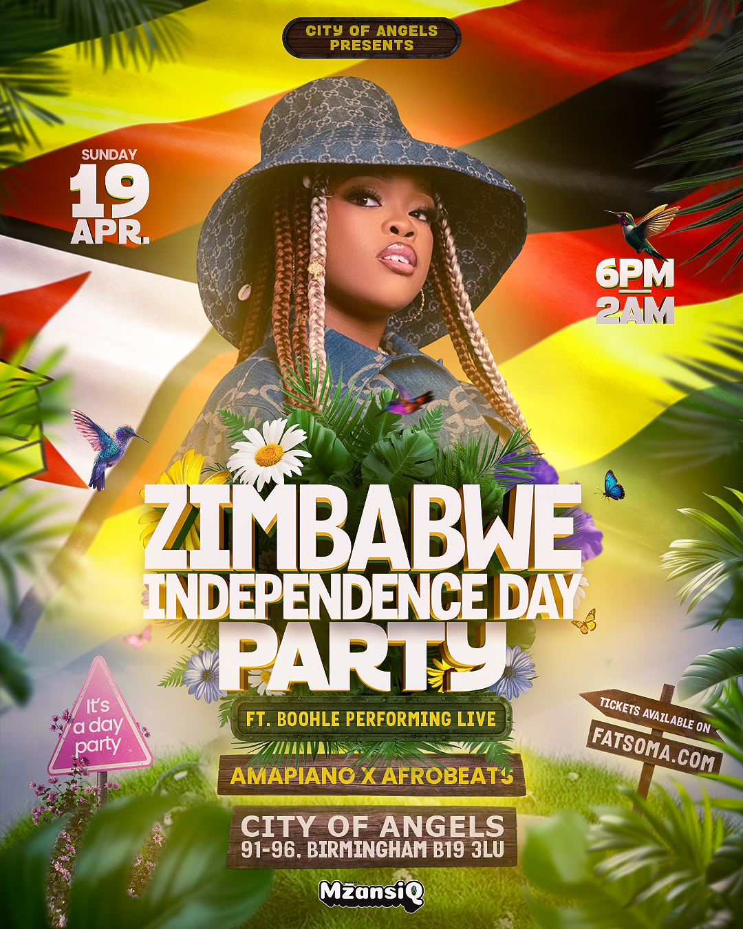 ZIM DAY PARTY INDEPENDENCE FT BOOHLE LIVE