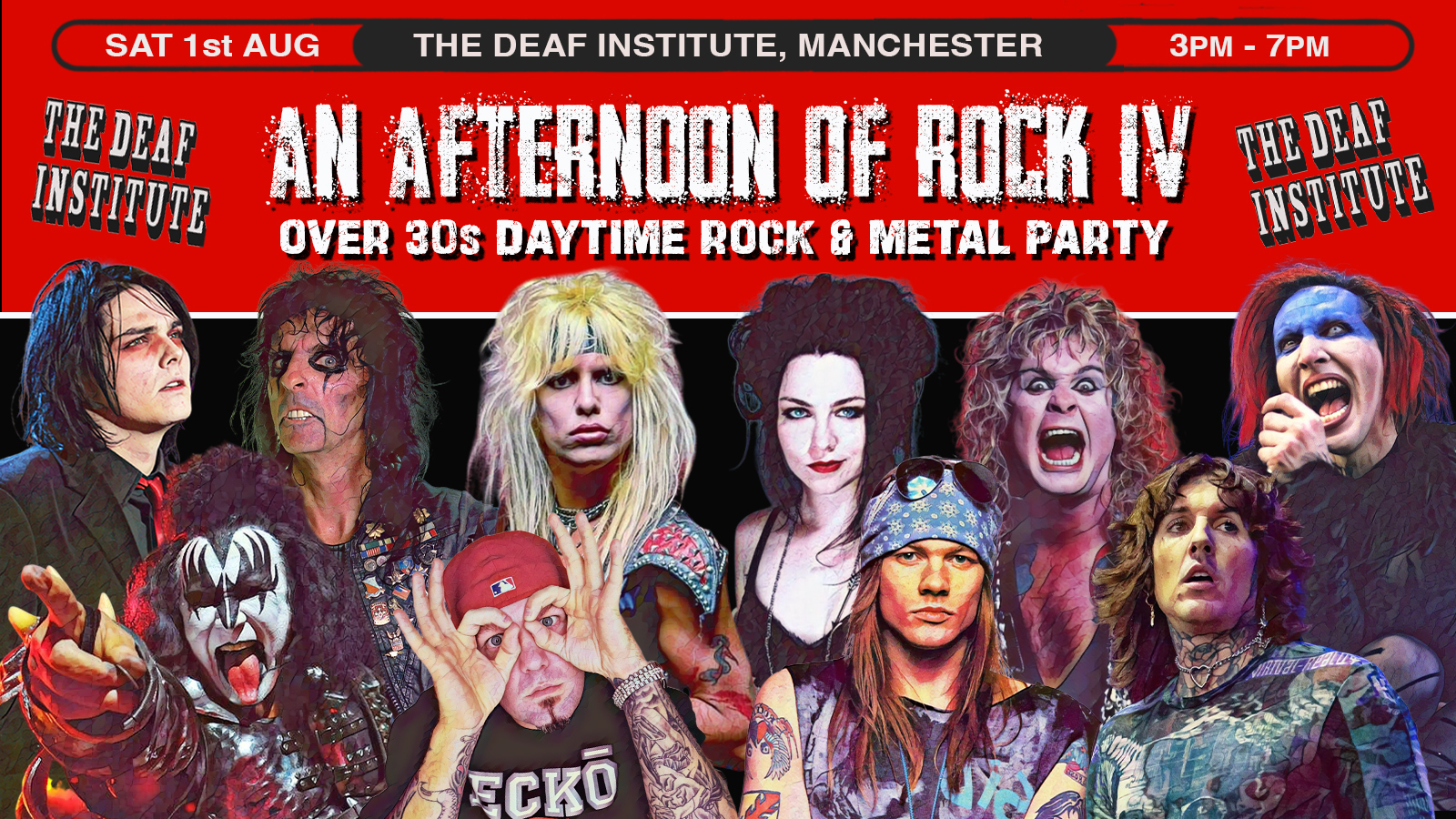 MANCHESTER An Afternoon of Rock IV - Rock/Metal for the over 30s: 3pm-7pm, 1st August
