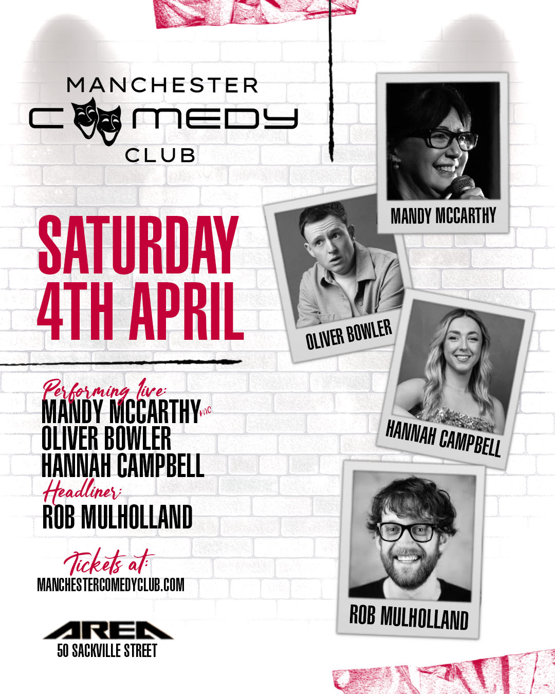 Manchester Comedy Club presents: ROB MULHOLLAND & FRIENDS