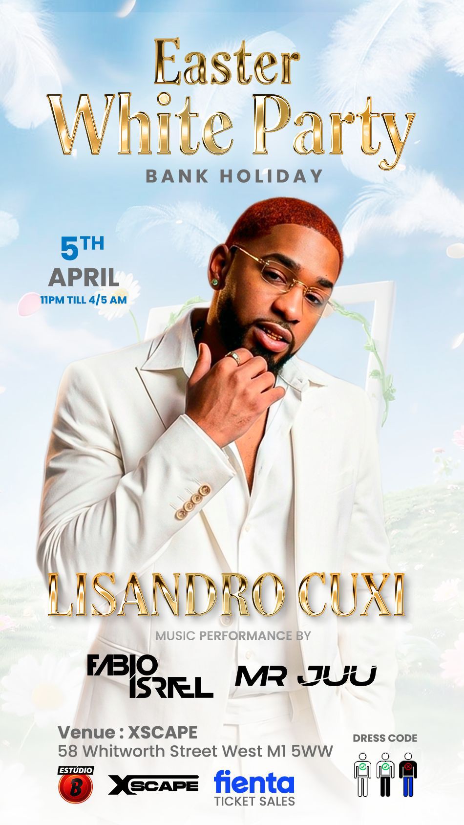 LISANDRO CUXI EASTER WHITE PARTY || XSCAPE MANCHESTER || Bank Holiday