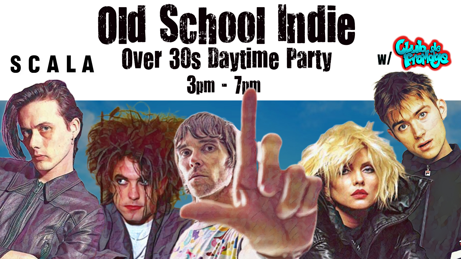 LONDON Old School Indie - Over 30s Daytime Party (w/Club de Fromage) - 25 April, 3pm-7pm