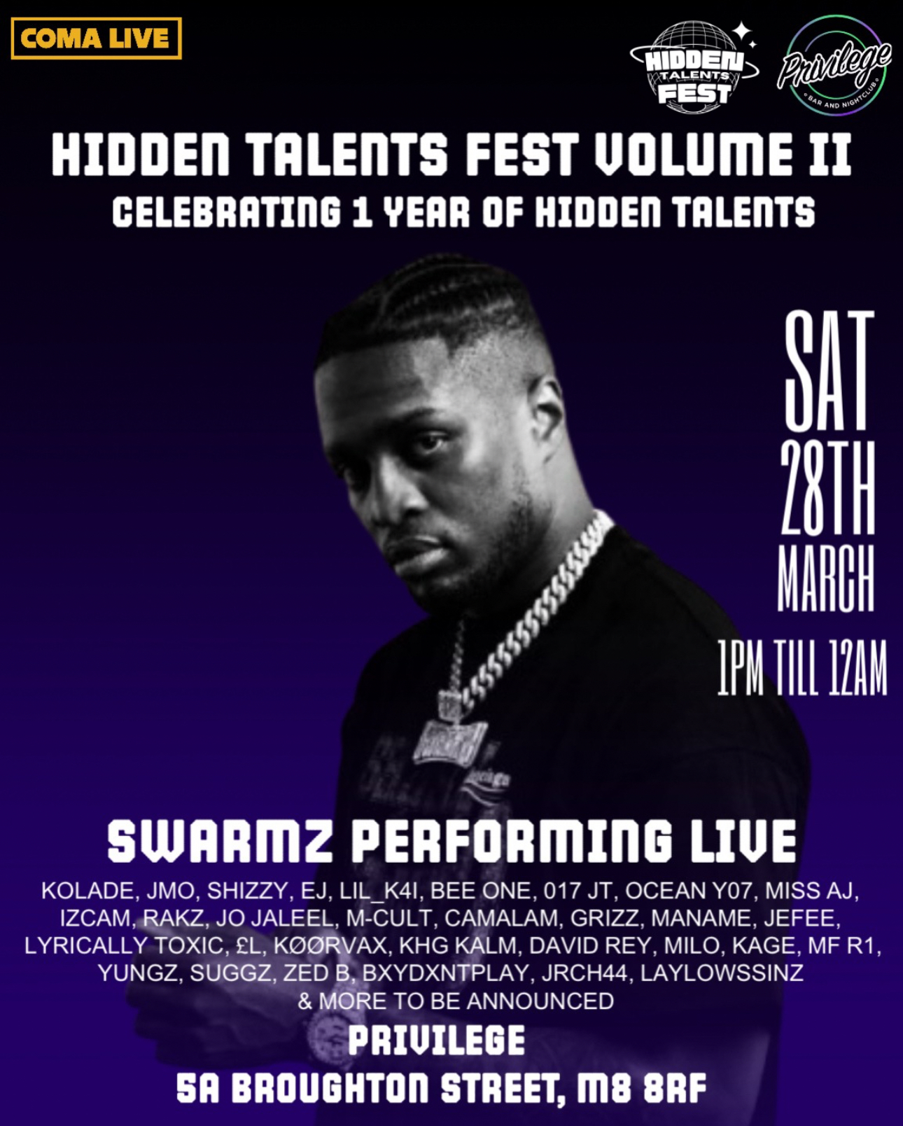 Hidden Talents Fest Volume 2 Swarmz performing live