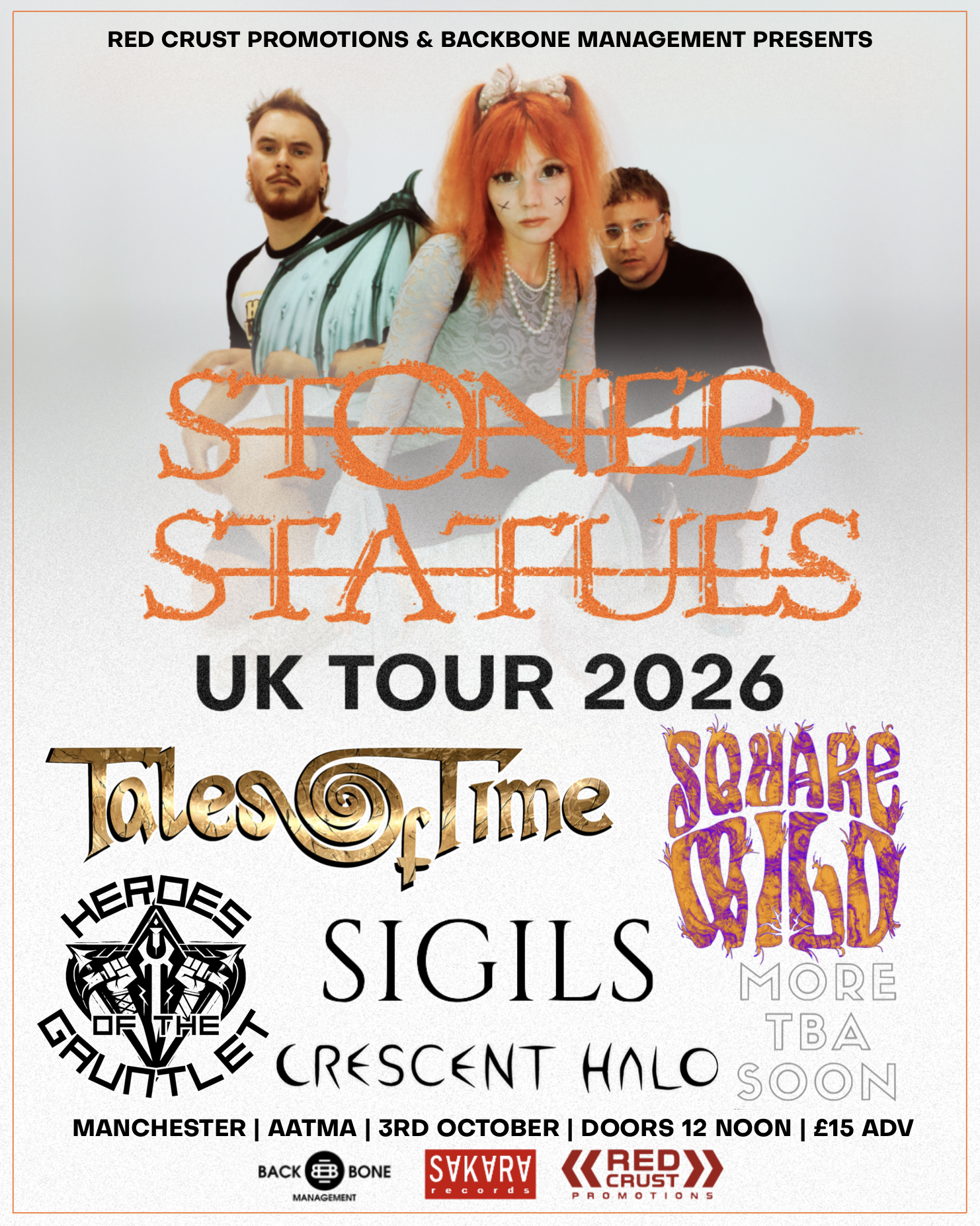 Stoned Statues UK Tour 2026