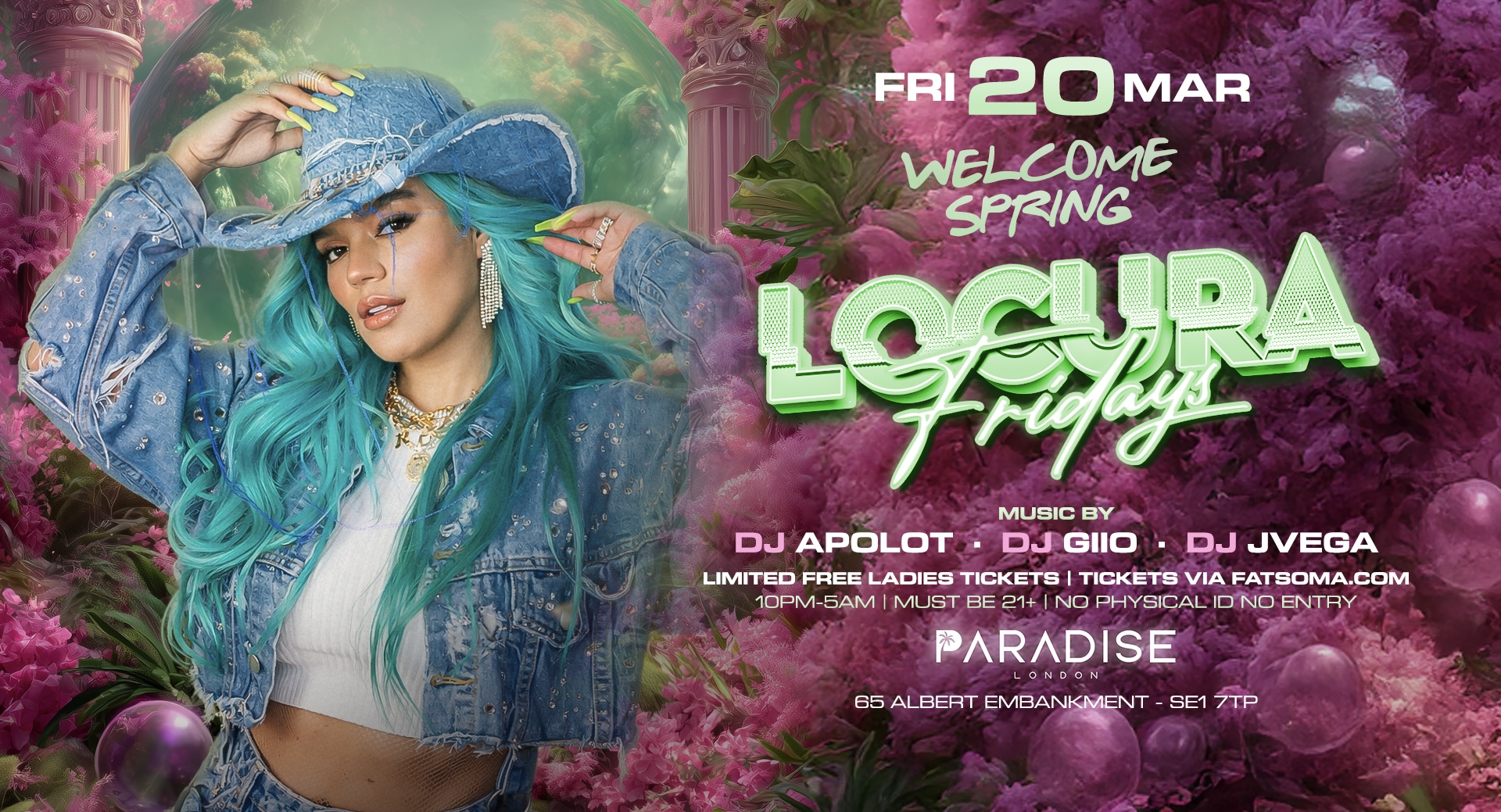 LOCURA FRIDAY “WELCOME SPRING “ EDITION@PARADISE -
