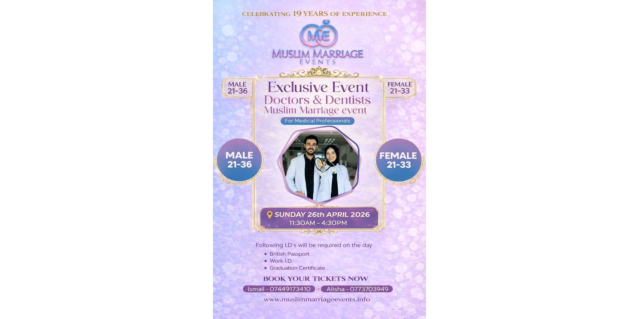 Muslim Marriage Events Birmingham - Doctors & Dentists Event
