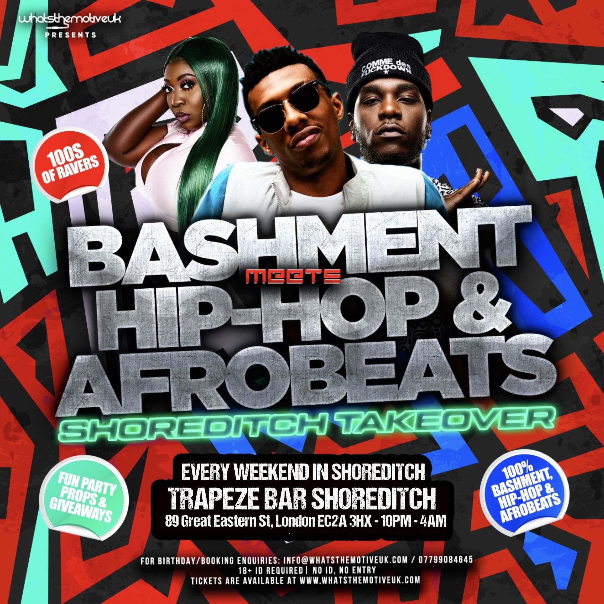 TRAPEZE BAR SHOREDITCH - Bashment, Hip-Hop, & Afrobeats
