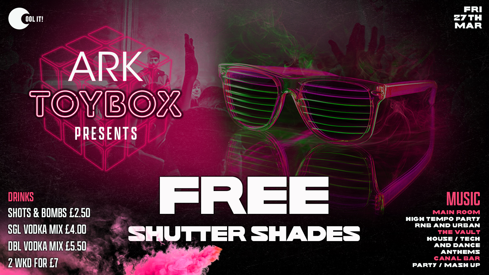 TOYBOX FRIDAYS - SHUTTER SHADE SPECIALS 🕶️ 🪩🧸 - Manchester’s No.1 Friday Night!