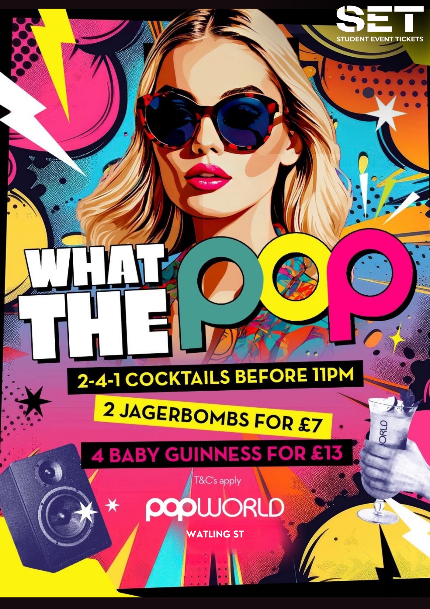 POP PARTY @ POPWORLD WATLING ST SATURDAY 4TH APRIL