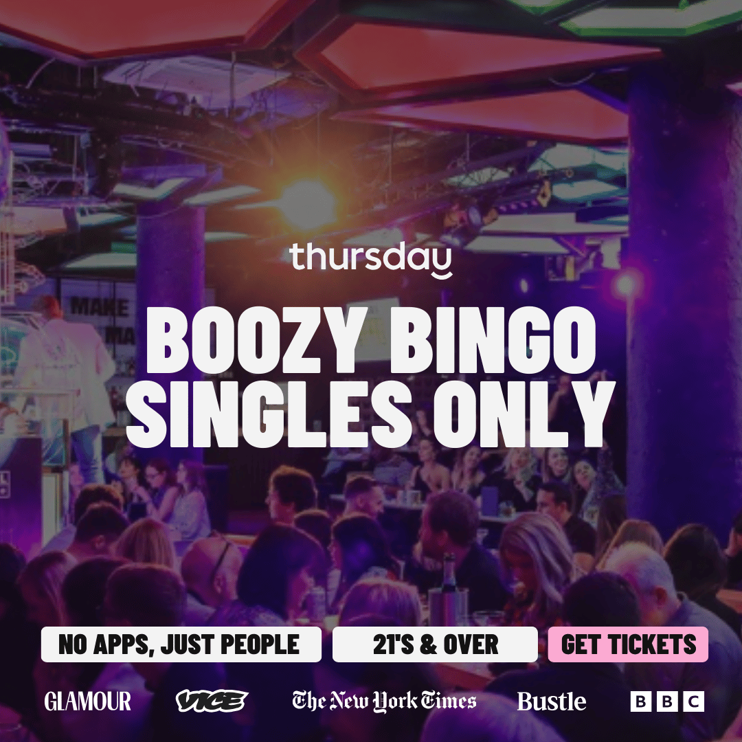 Friday | Singles Boozy Bingo | Aldgate