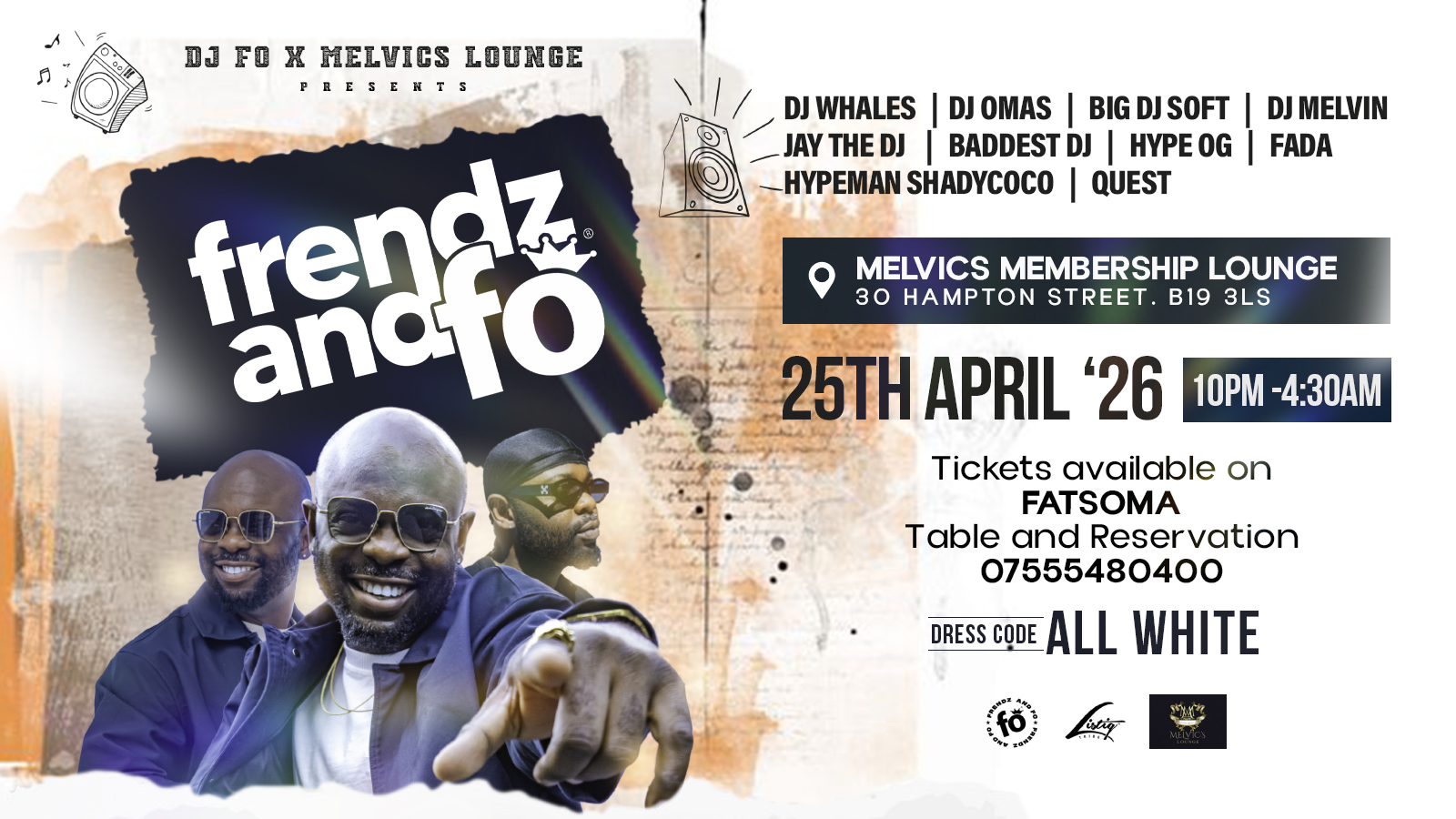 FRENDZ AND FO (All White Edition)