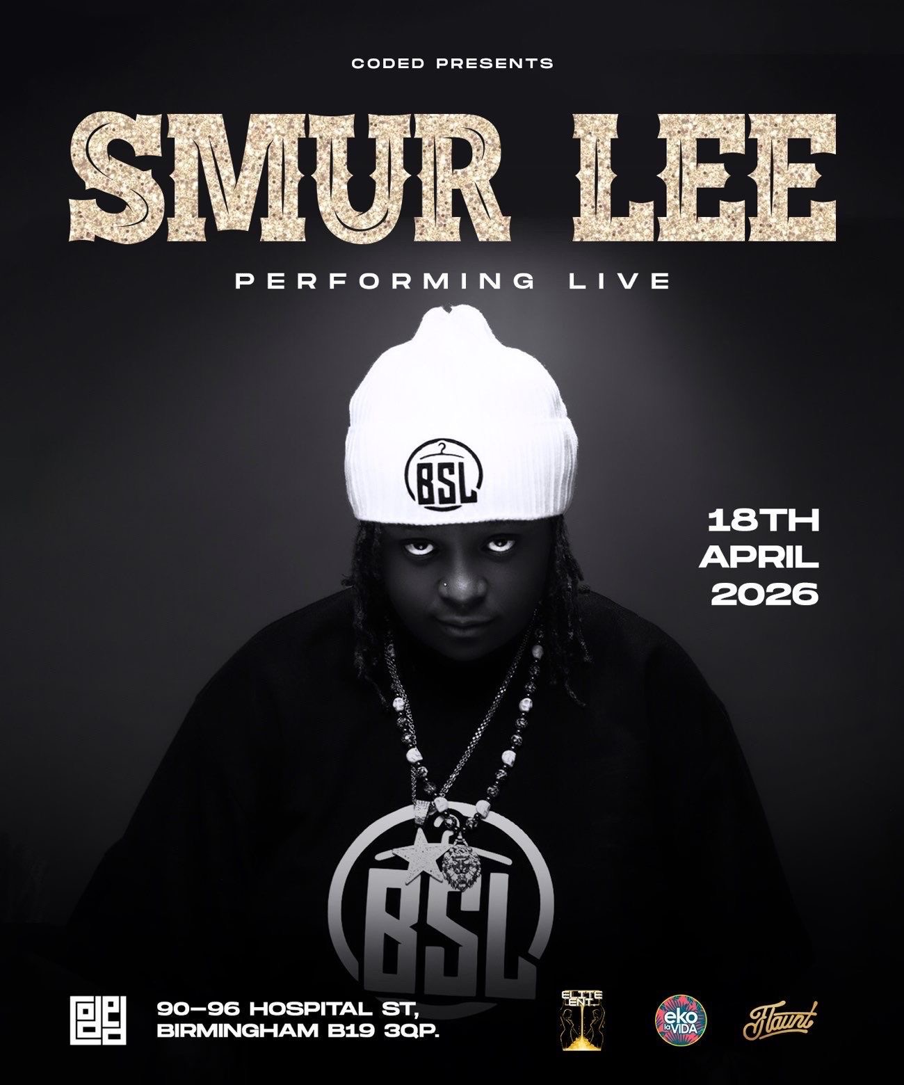 Smur Lee performing live All Black Affair