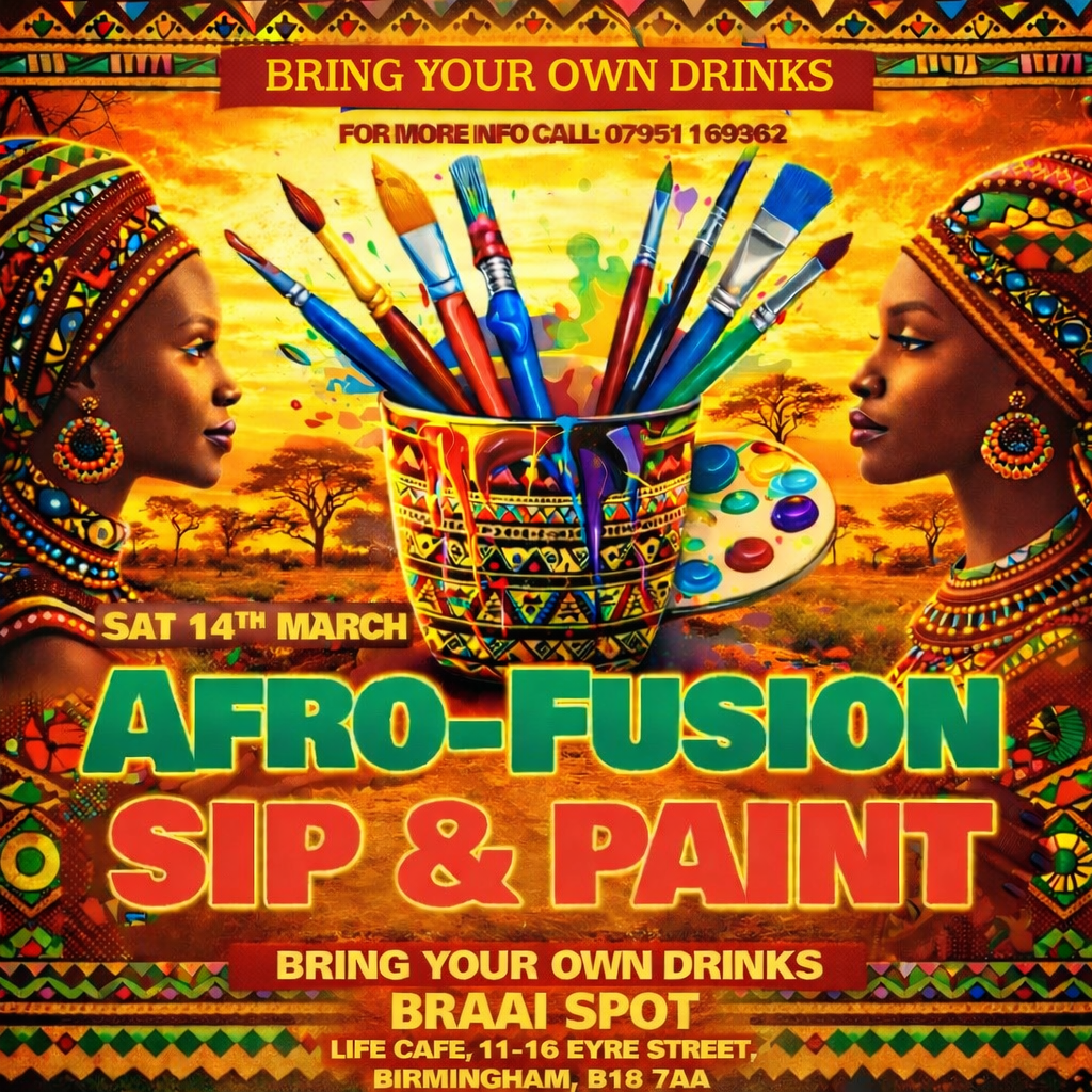 Afro infused Sip and Paint 🎨