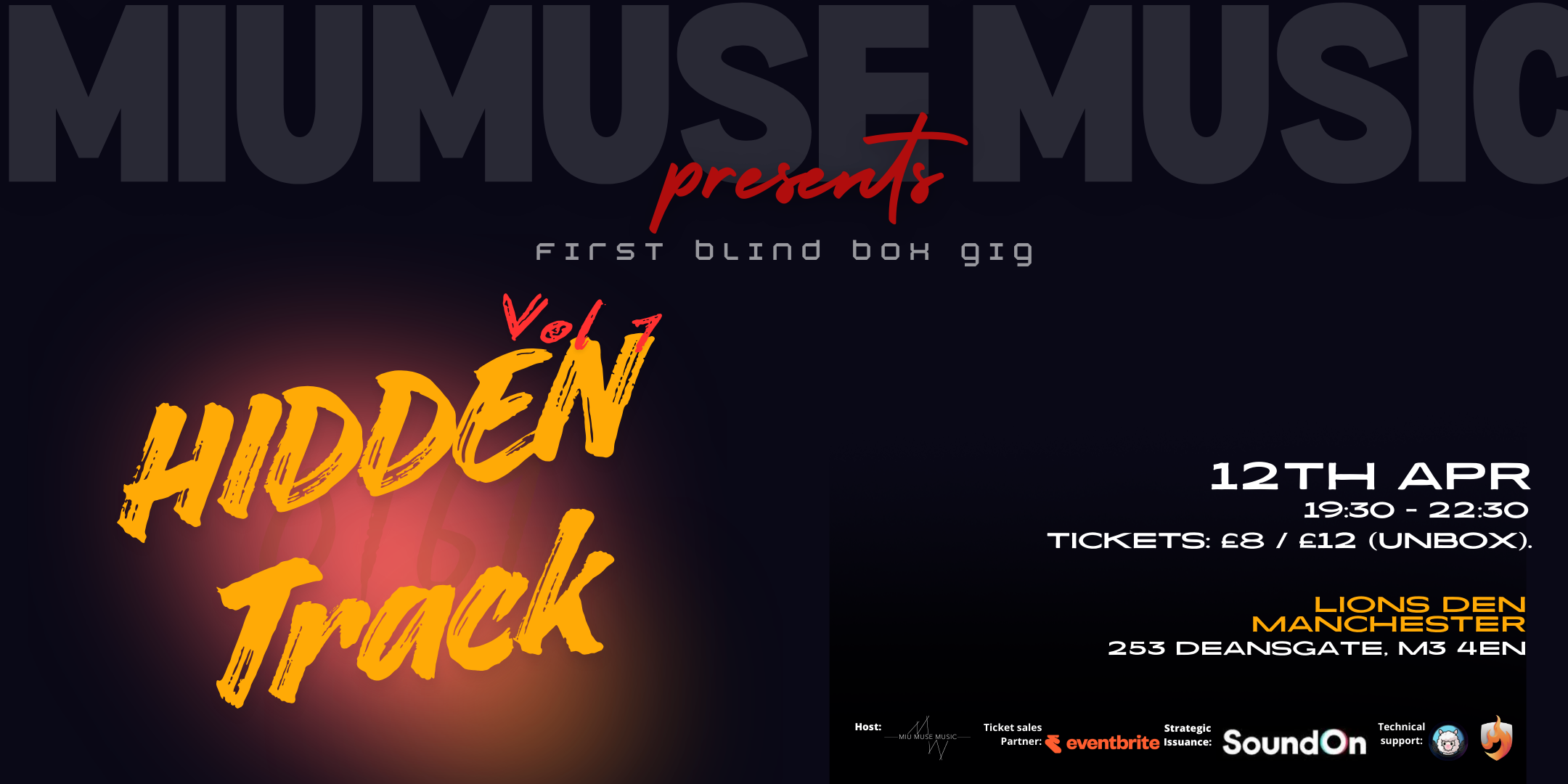 MiuMuse Music Presents: Hidden Track Vol1 in Manchester 0161