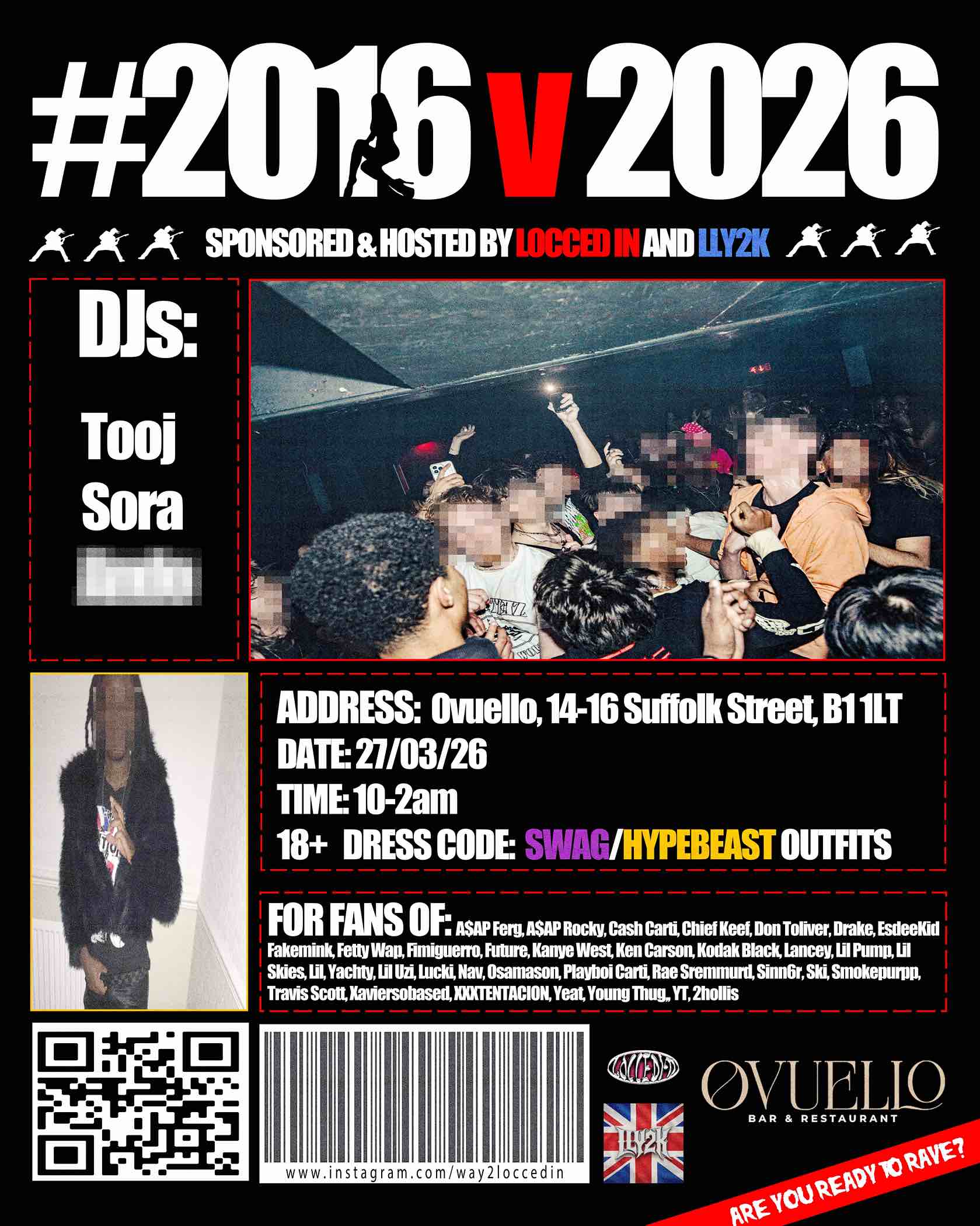 #2016 v 2026 FOLLOW IG @WAY2LOCCEDIN @LLY2KEVENTS FOR TIX INFO