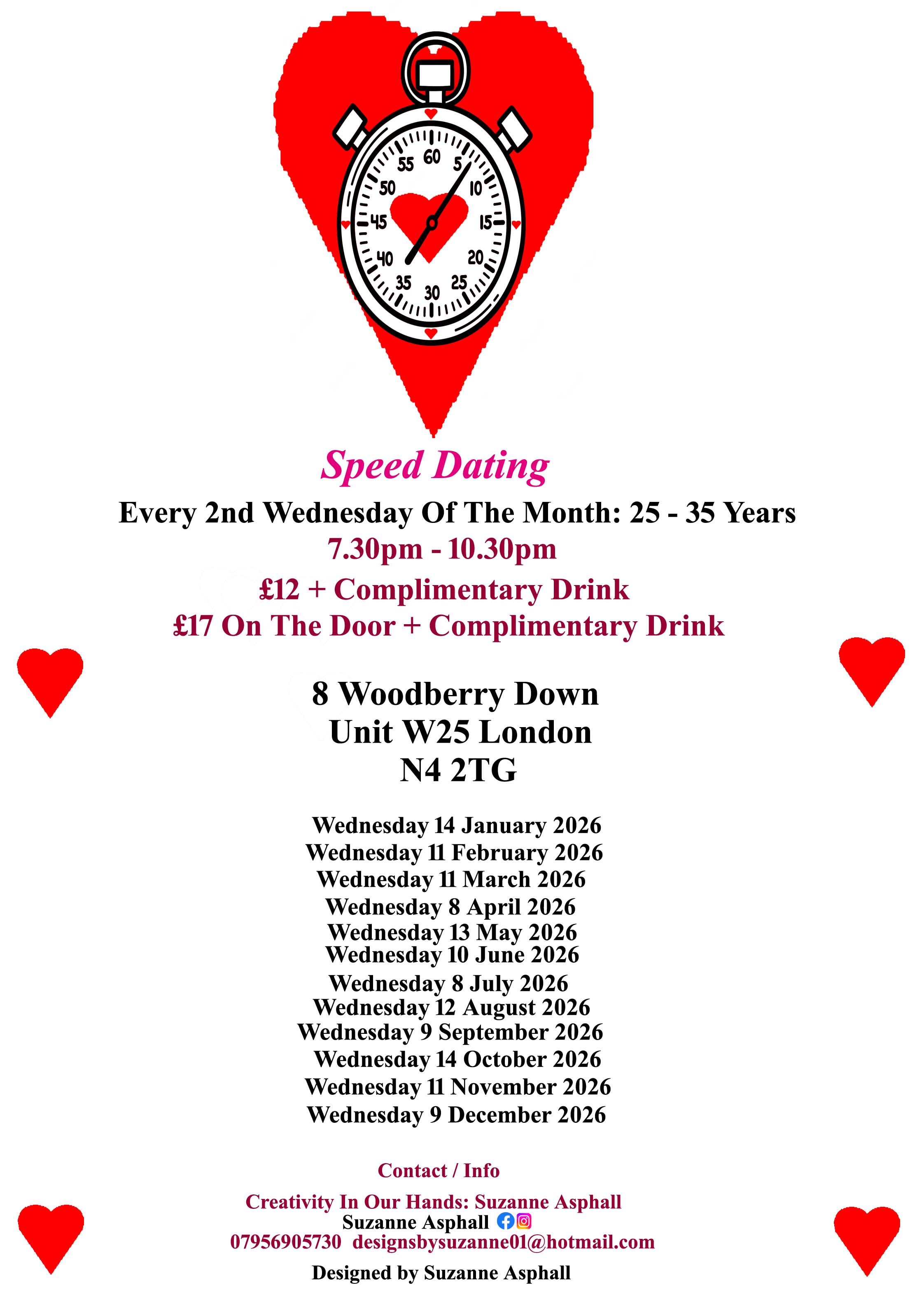 Speed Dating 25 - 35 years Wednesdays