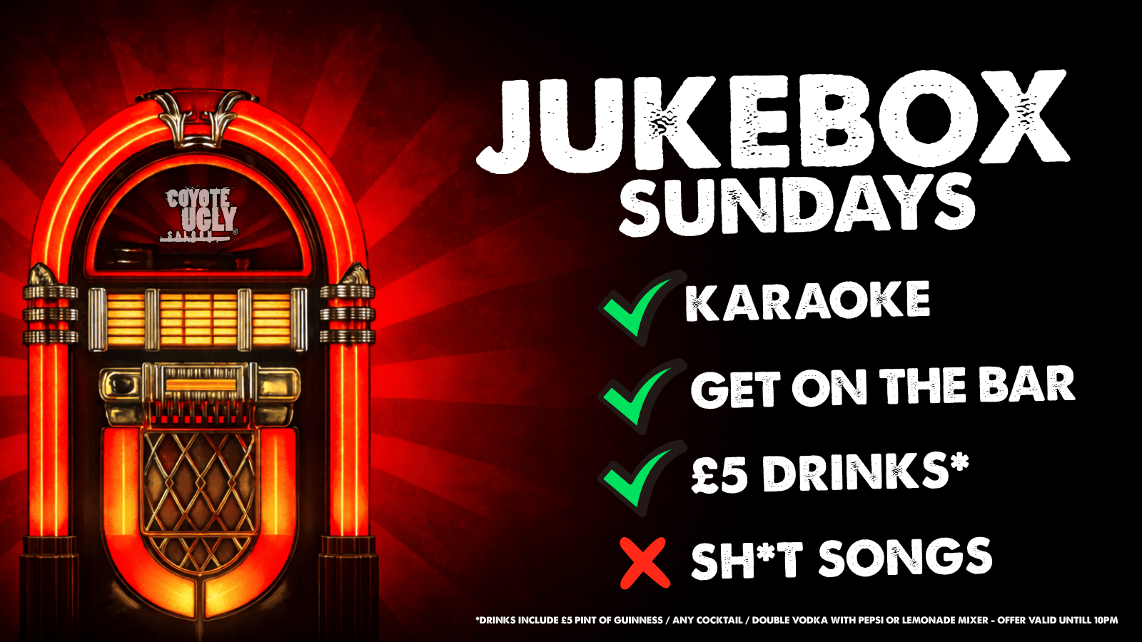 JUKEBOX SUNDAYS - BAR TOP KARAOKE