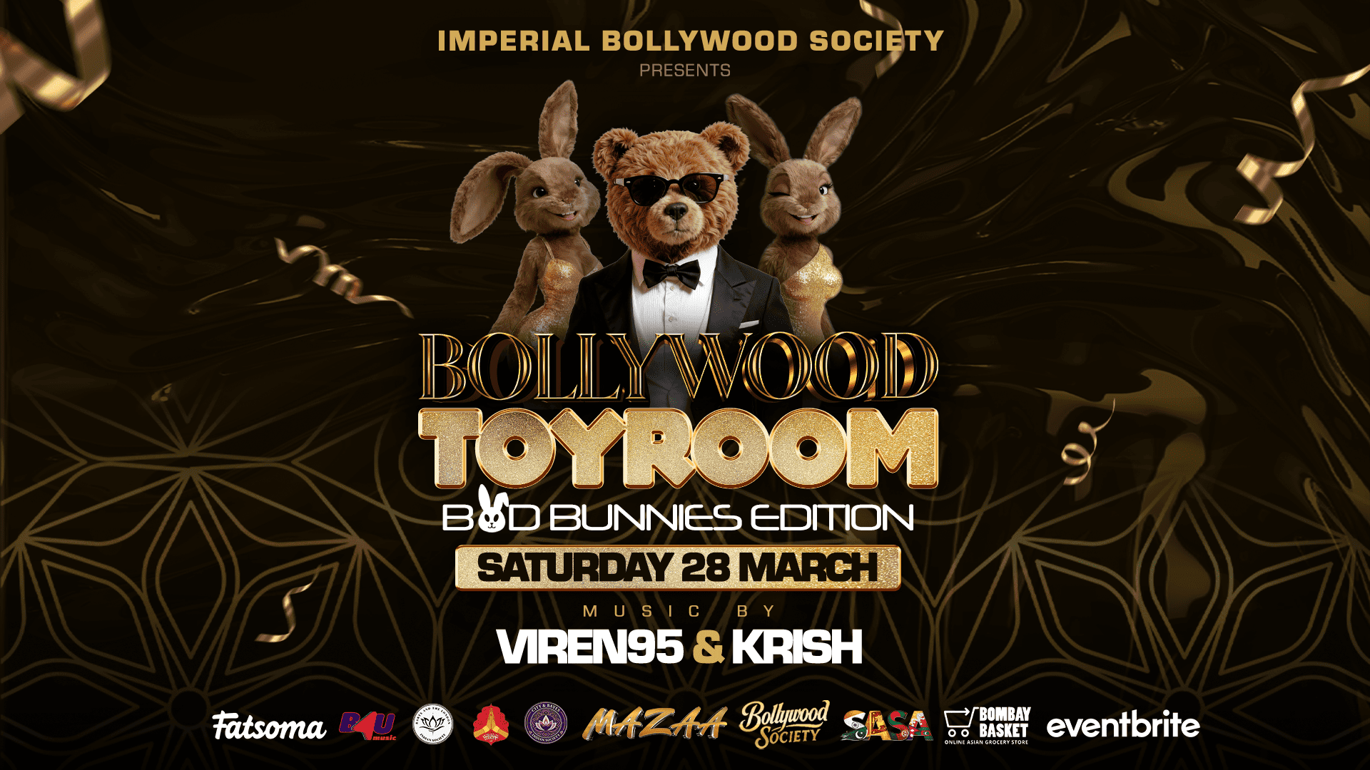 Imperial Bollywood Society presents Bollywood ToyRoom [Bad Bunnies Edition🐰] - Bollywood Night in Soho, London [TRENDING🔥]