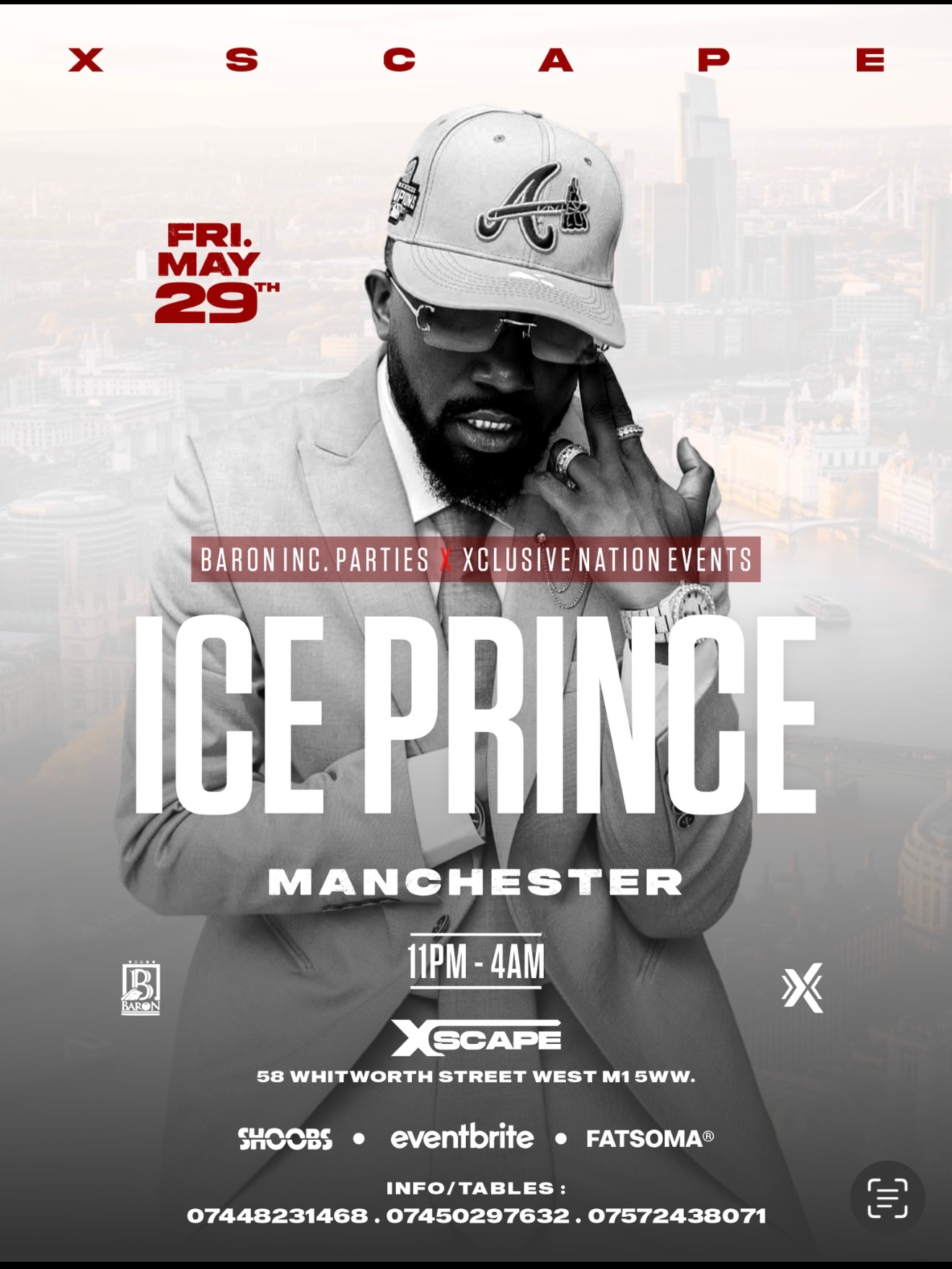 ICE PRINCE IN MANCHESTER - Afrobeats/HipHop/Amapiano/RnB/DanceHall