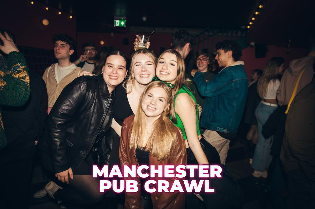 Manchester Pub Crawl / 5 Venues / Free Shots / Drink Deals + MORE!