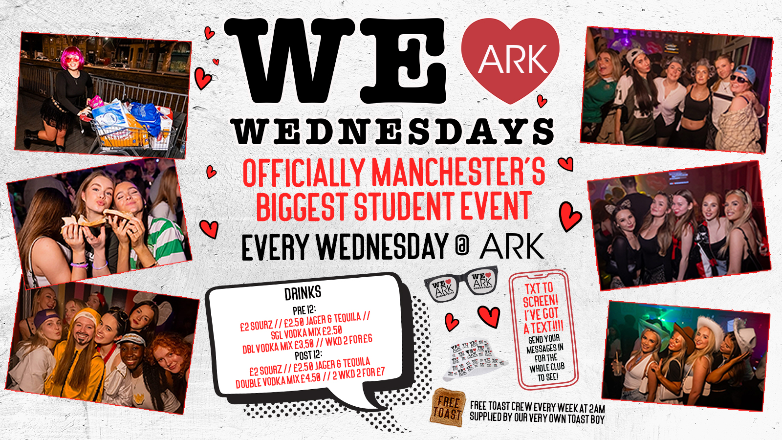 WE LOVE ❤️ WEDNESDAYS - Manchester's Biggest Student Night!