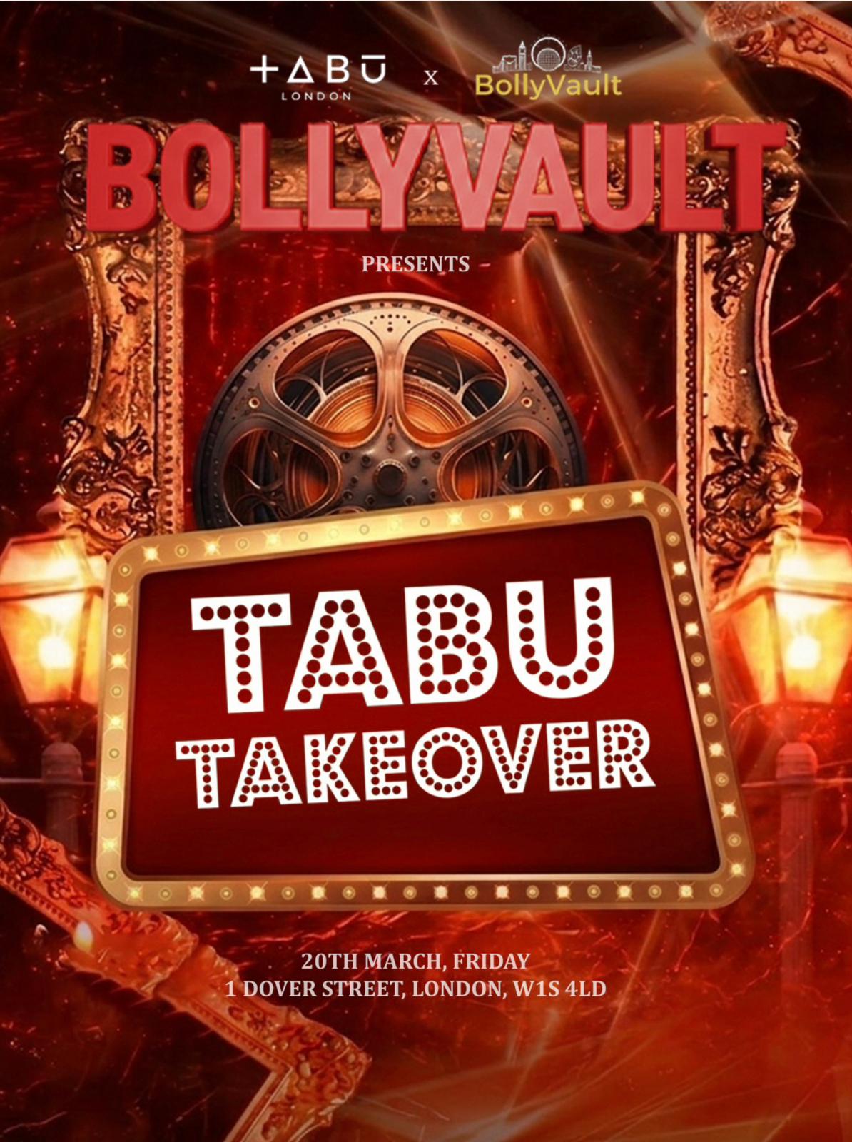 BollyVault: Tabu Takeover — Bollywood Night in Mayfair