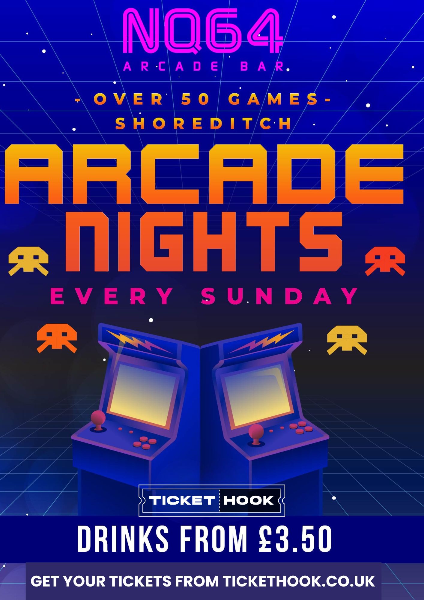 Arcade Night @ NQ64 Shoreditch Sunday 19th April