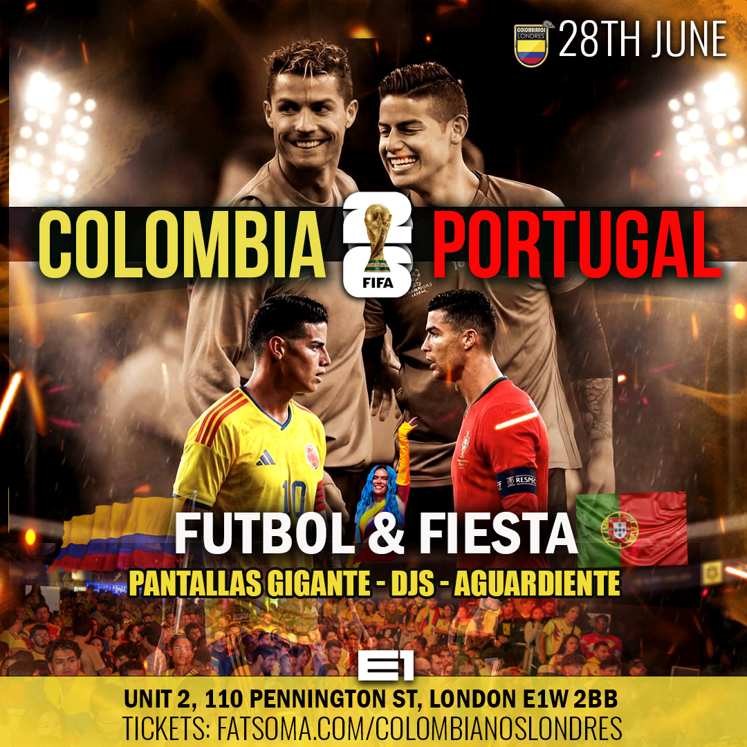COLOMBIA VS PORTUGAL - FUTBOL Y FIESTA