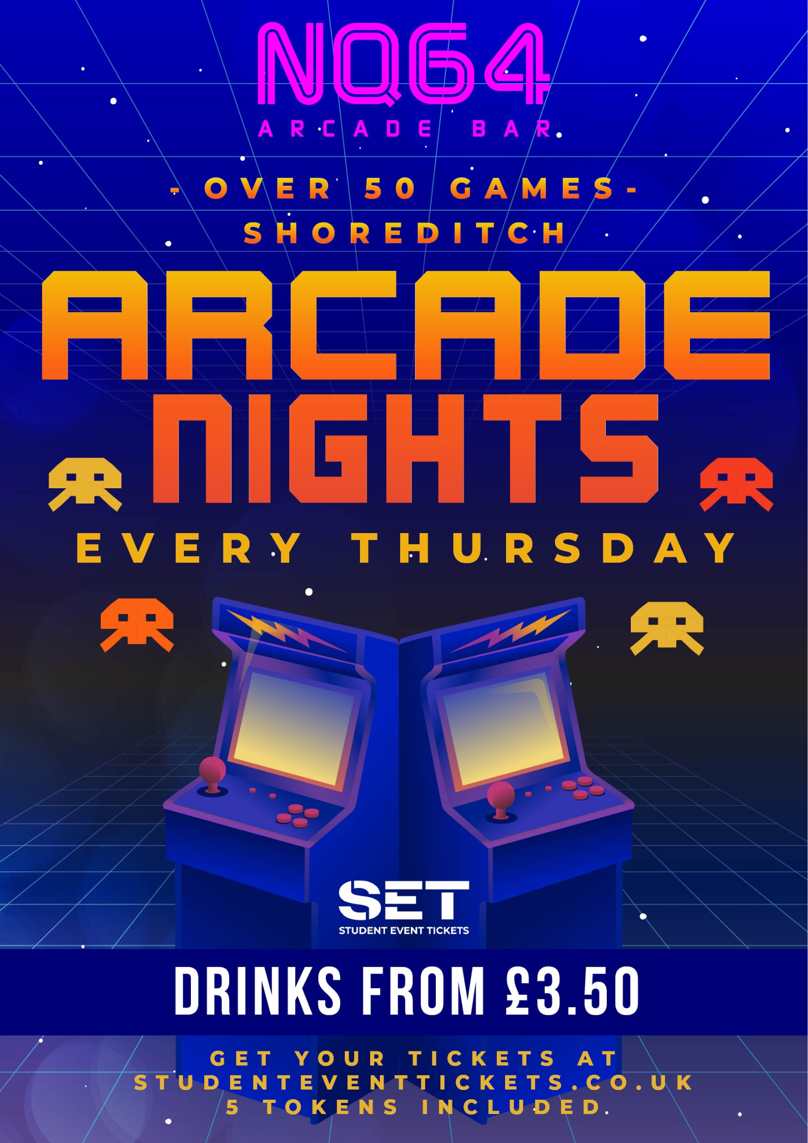 Arcade Nights @ NQ64 Shoreditch Thursday 26th March