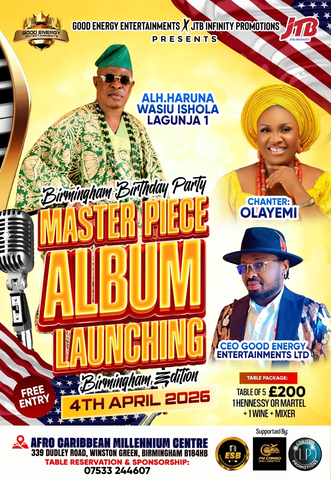 MASTER PIECE ALBUM LAUNCHING BIRMINGHAM EDITION