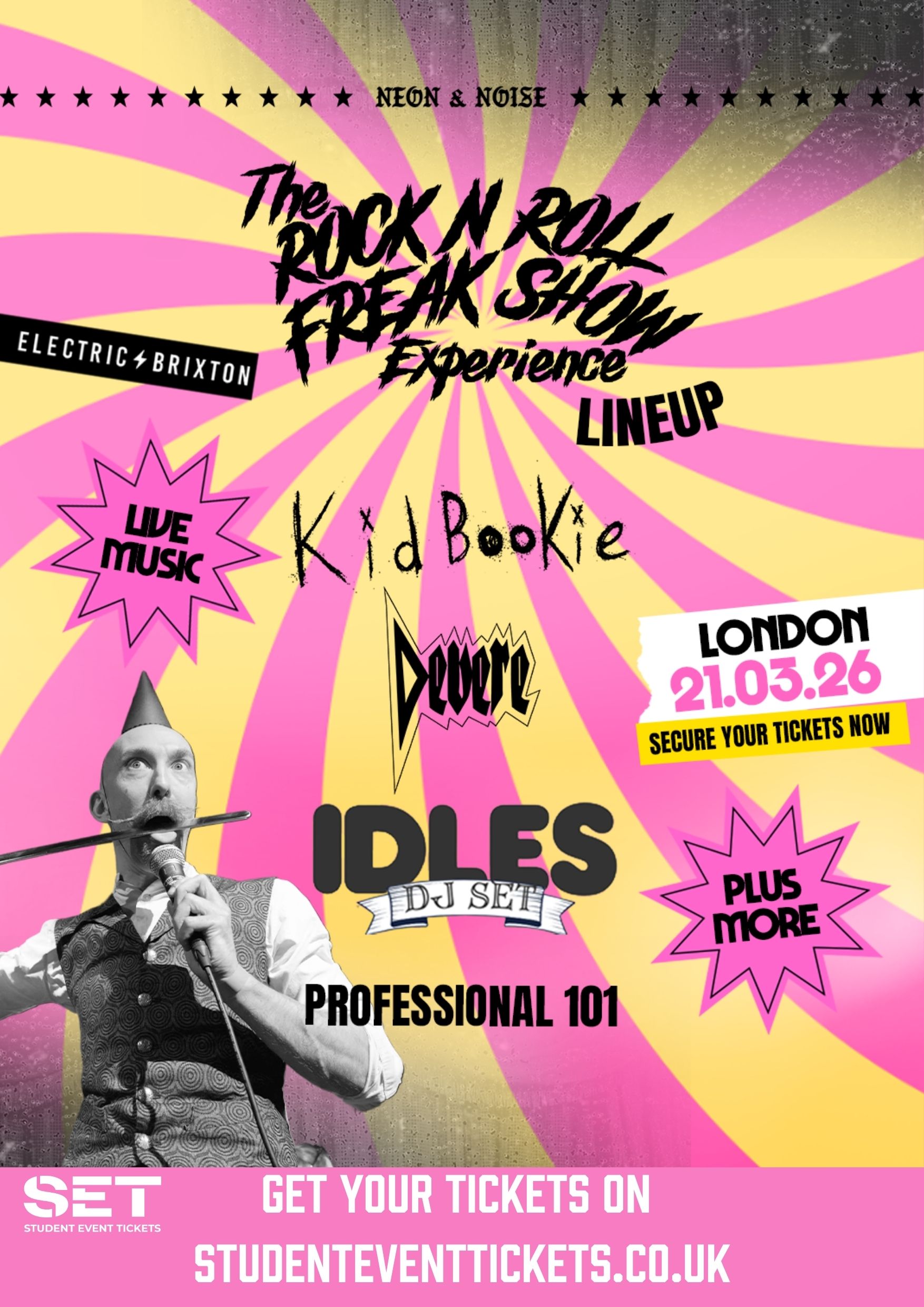 THE ROCK N ROLL FREEAKSHOW EXPERIENCE @ BRIXTON ELECTRIC - SATURDAY 21ST MARCH