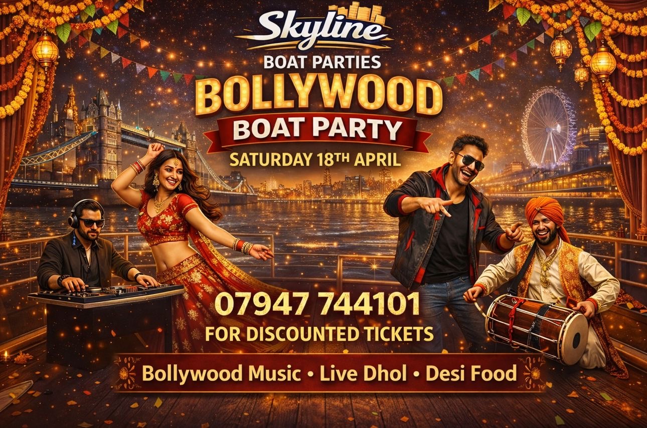 Bollywood boat party on the Thames  with a free after party and food on sale