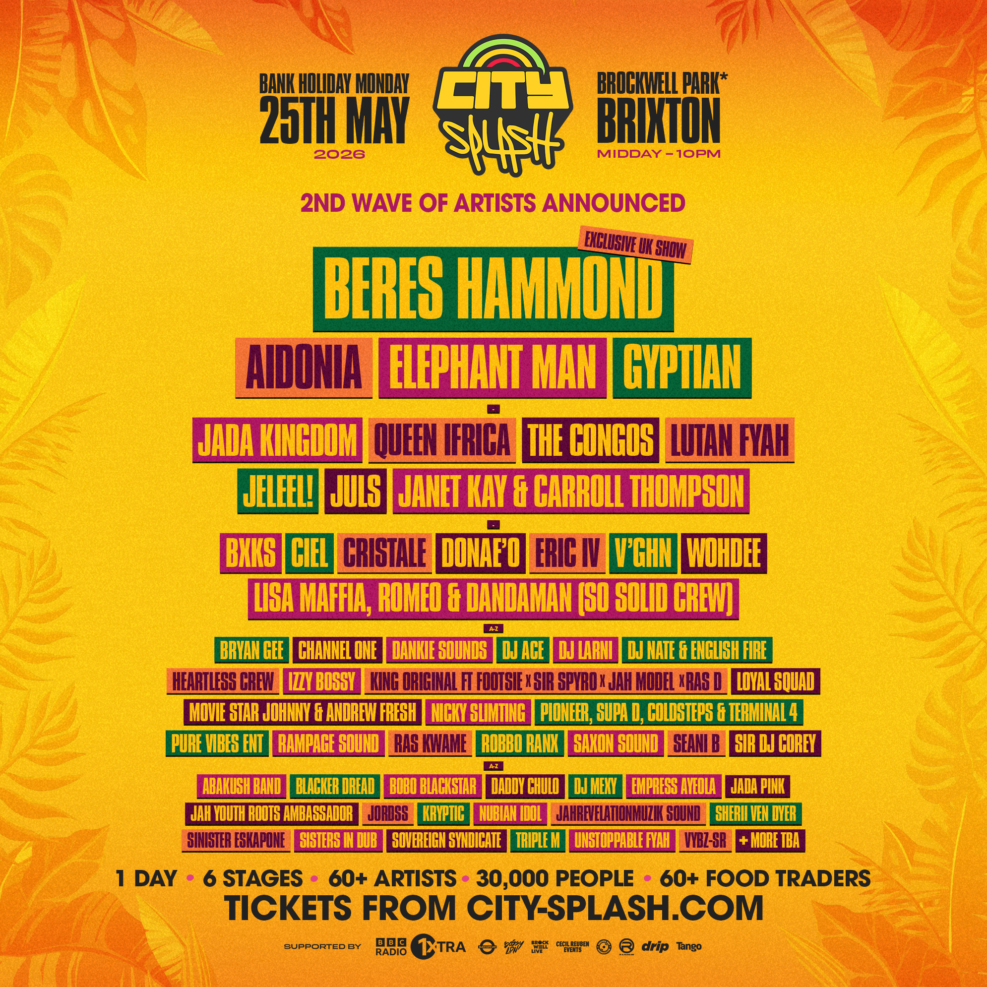 City Splash 2026 with Beres Hammond
