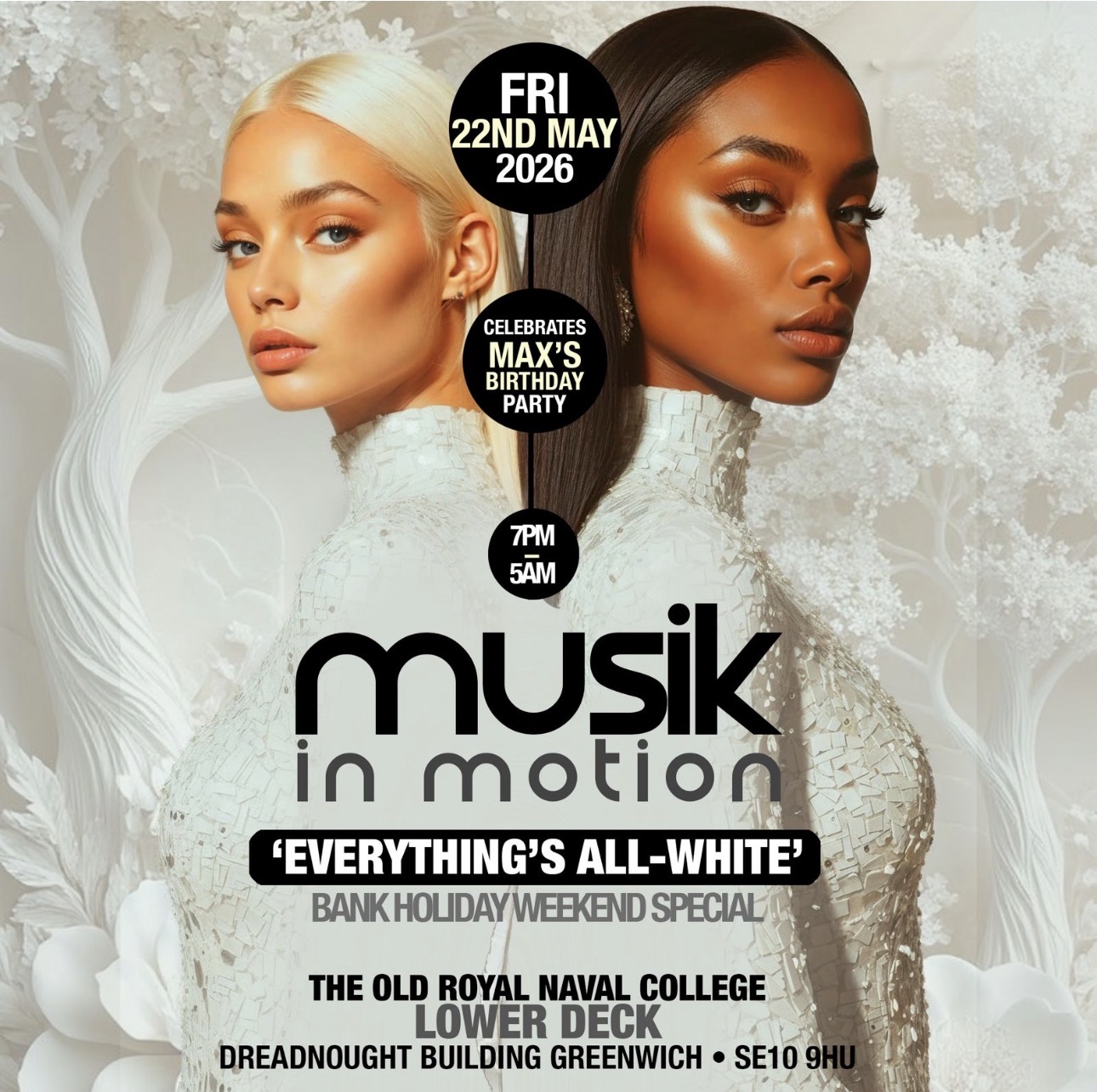 MUSIK IN MOTION Celebrates Max's Birthday - All-White Party