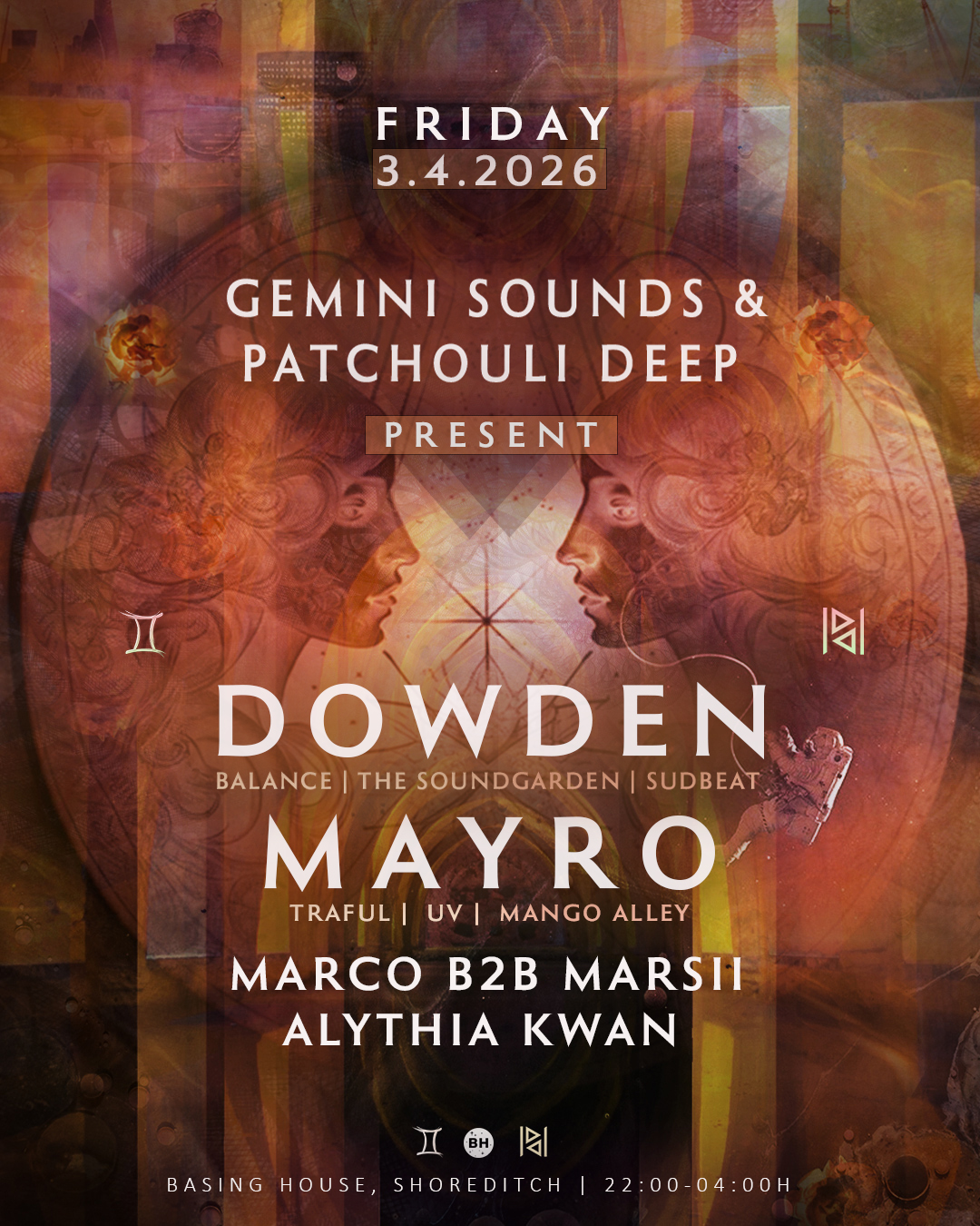 Gemini Sounds x Patchouli Deep present Dowden & Mayro