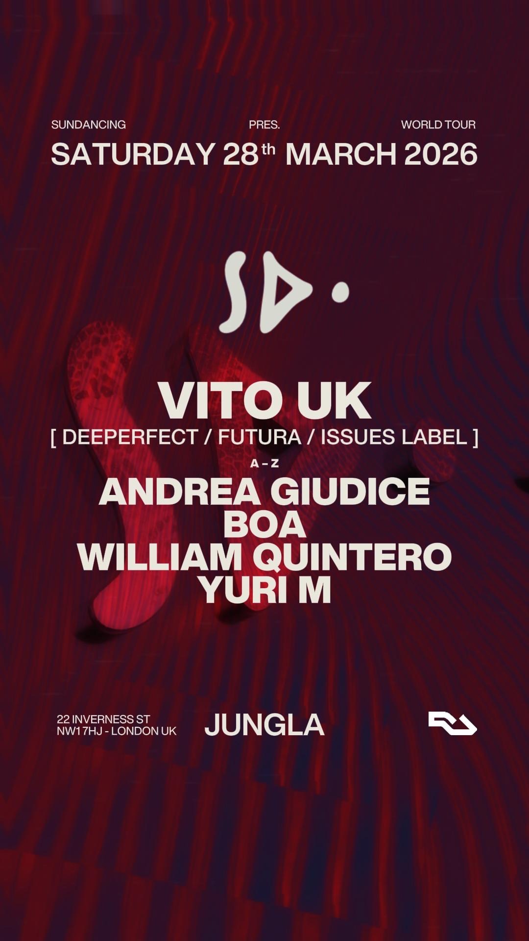 Sundancing with: VITO UK - Andrea Giudice - Boa - William Quintero - Yuri  M