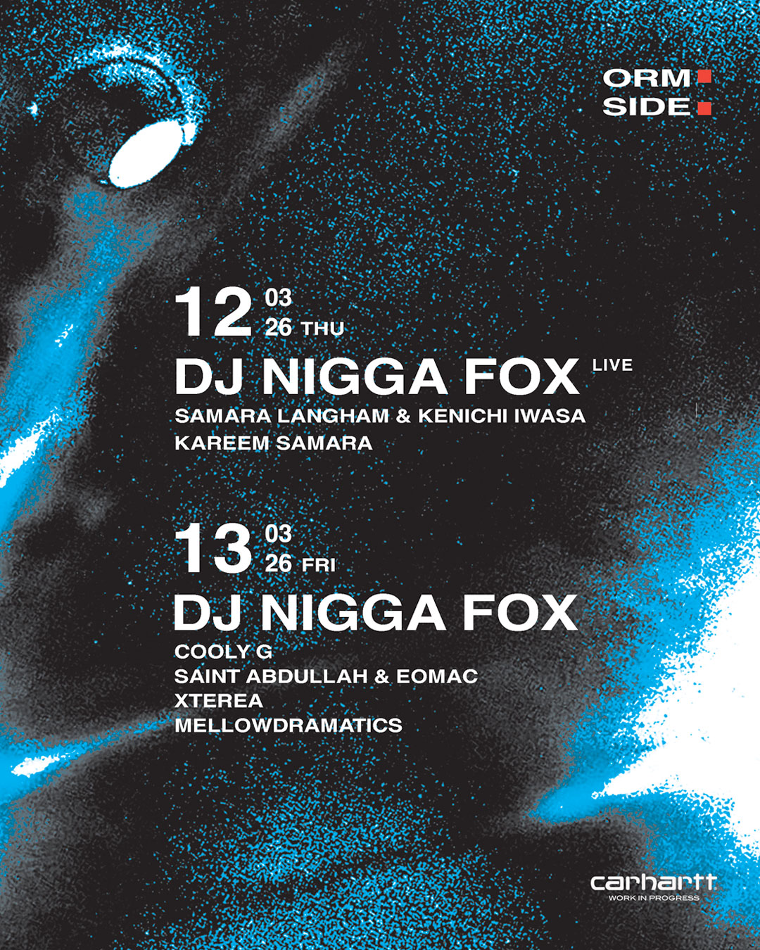 ORMSIDE presents: DJ Nigga Fox – Two Nights 