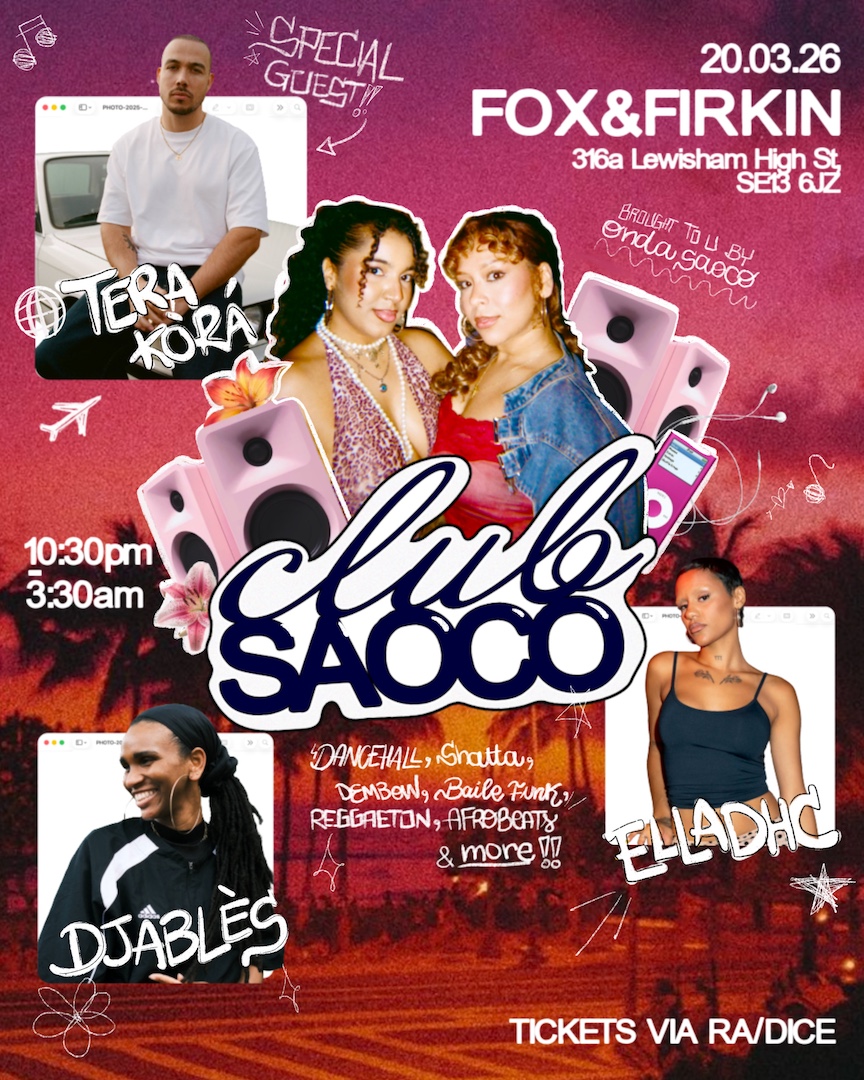 Club Saoco w/ Tera Kòrá, ELLADHC, DJABLÈS